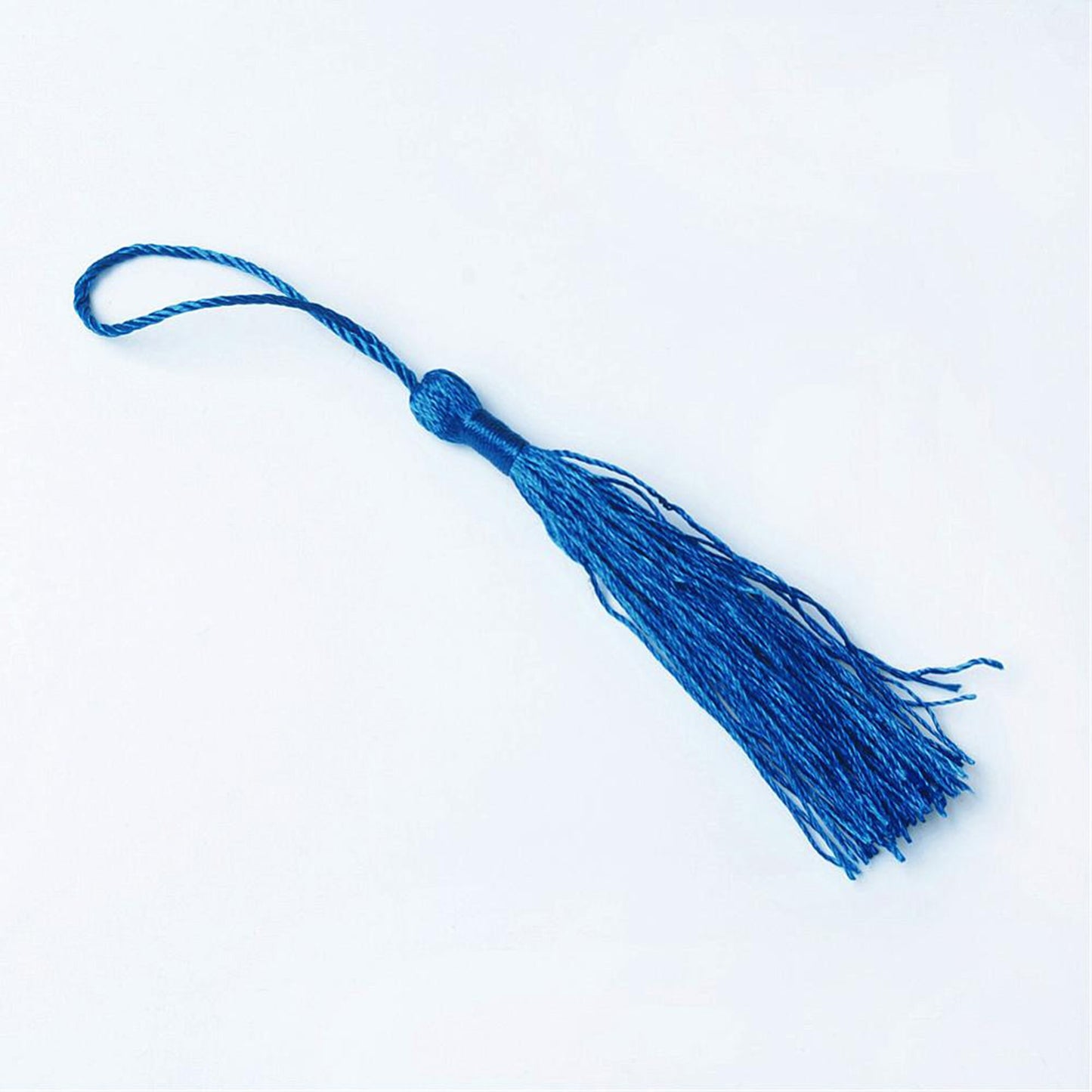 10 pcs Blue Bookmark Tassels, Silky Craft Tassels, Decorative Tassel Sewing, Tassle for Resin Bookmarks