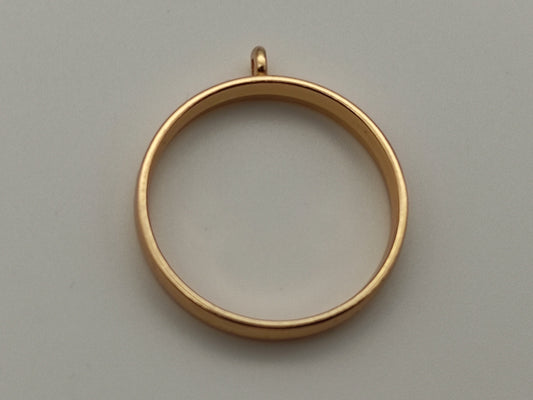 10 pcs Open Back Round Resin Bezel Jewellery pendant. 32x28x4.5mm