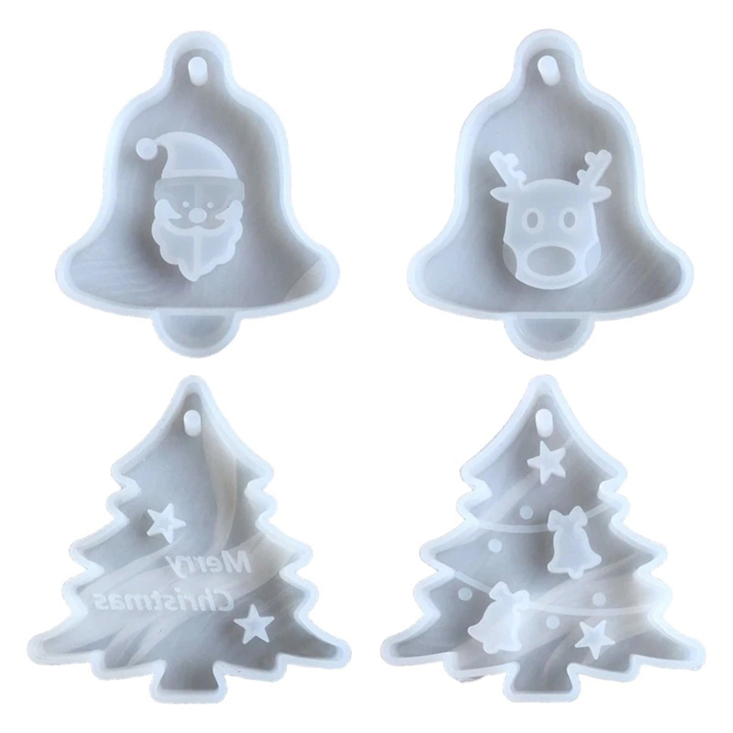 Christmas Tree Decortaion Silicone Mould, Christmas Bauble Mold, Christmas Tree Santa Mold, Reindeer Mold, Resin Supplies