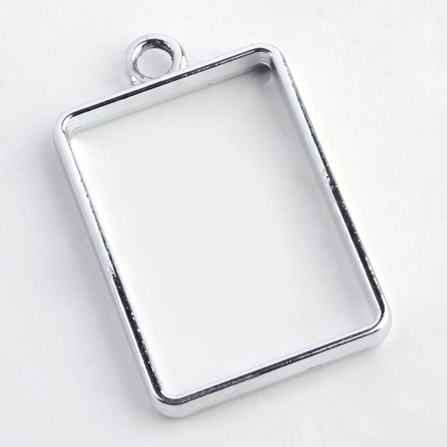 10 pcs Open Back Rectangle Resin Bezel Jewellery pendant, UV resin pendat bezel