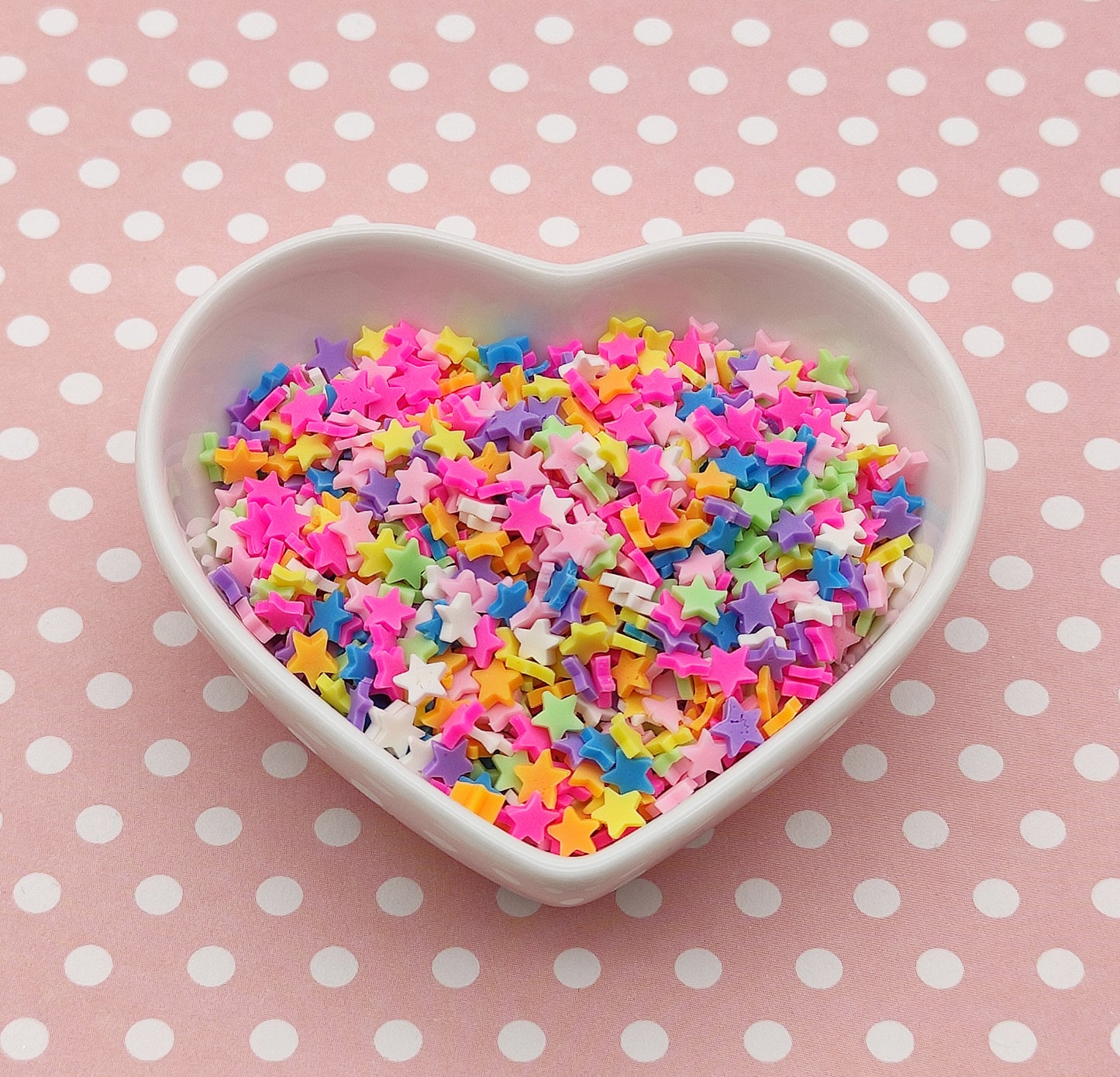 10g/20g Star Mix Clay Fimo Slices, Colourful Stars Resin Craft Supplies, Nail Art, Polymer Clay Slices, Slime Supplies