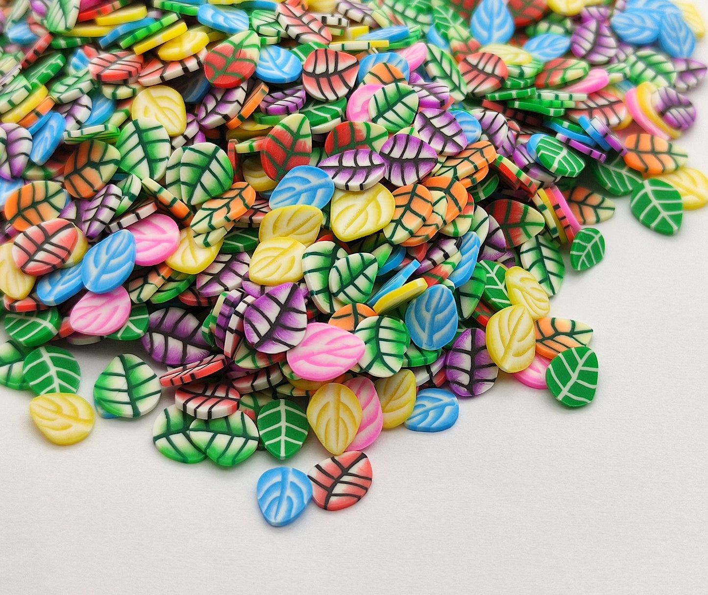 10g/20g Leaf Mix Clay Fimo Slices, Leaf Resin Craft Supplies, Nail Art, Polymer Clay Slices, Slime Supplies, Resin Supplies