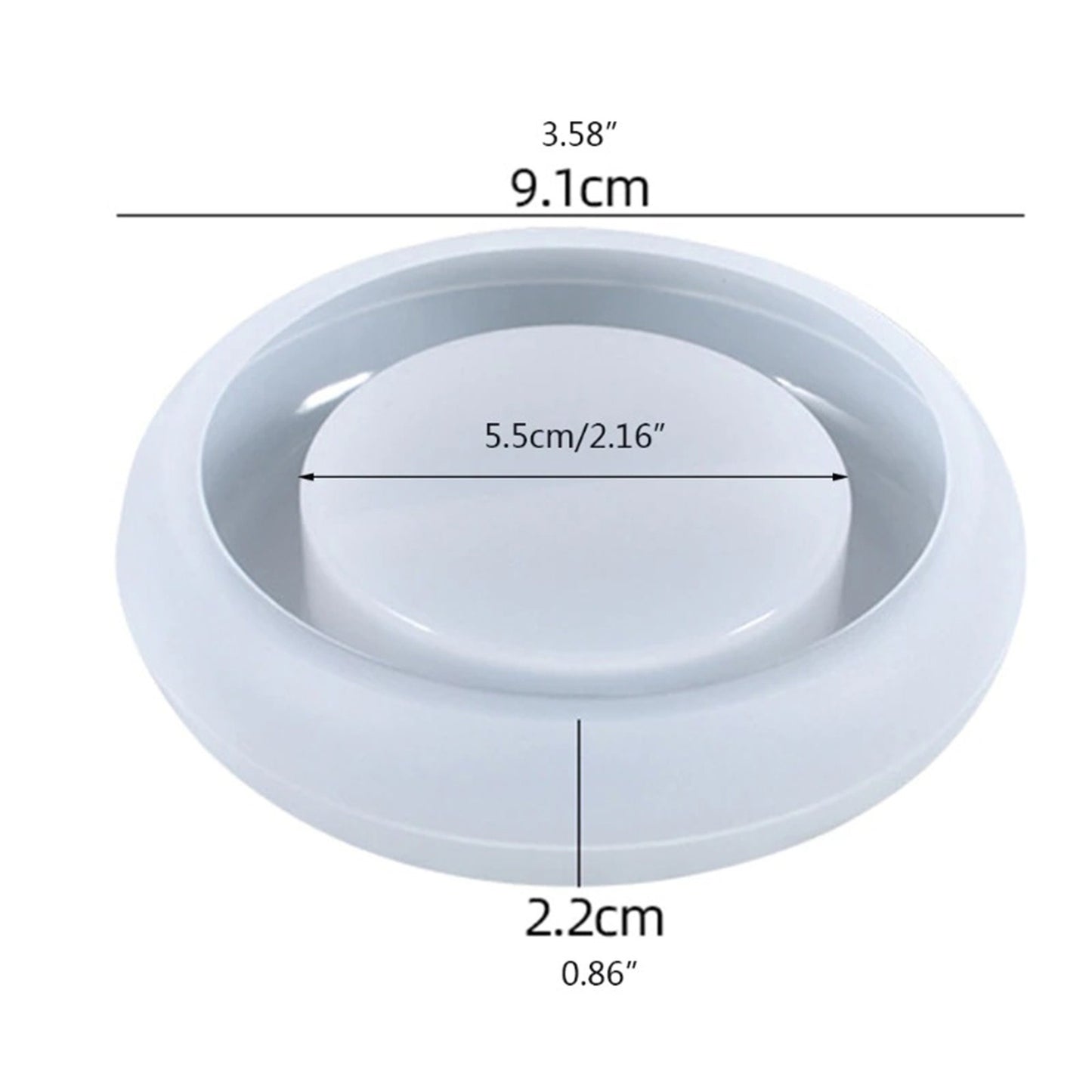 Tea Light Holder Silicone Mold, Candle Holder Mould, Tea Light Mould, Doughnut Shaped Tealight Holder Mold, Tealight Mold, Resin Supplies