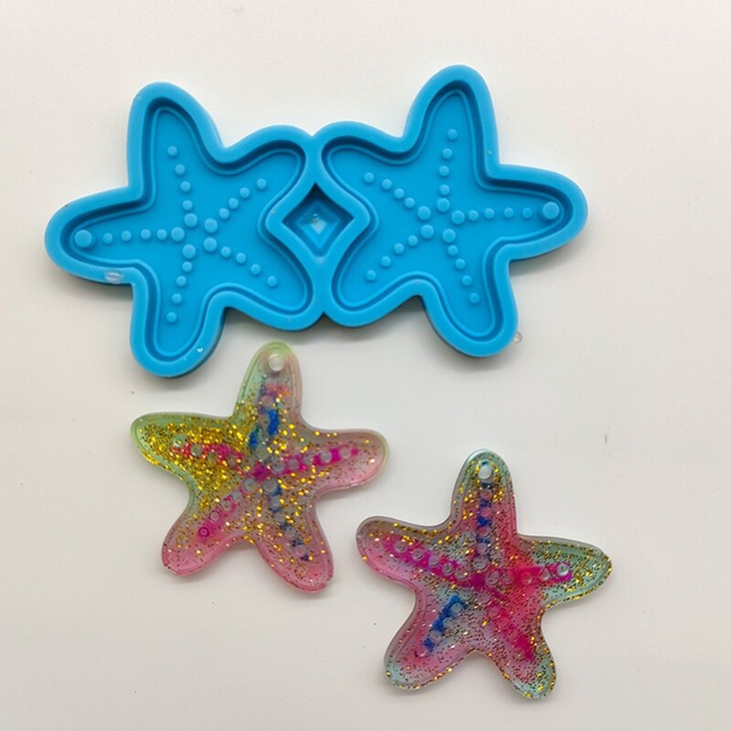 Starfish Earring Silicone Mould, Epoxy Resin Pendant Mould, Sea life Earrring Mold, Starfish Resin Silicone Mold, Resin Supplies