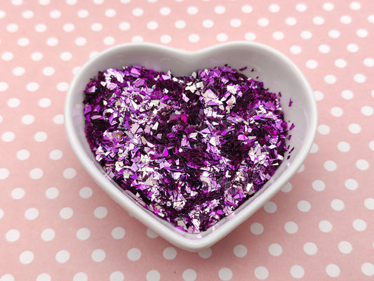 Chameleon Glitter Flakes, Colour Shift Chunky Glitter Flakes, Purple-Pink Colour Shift, Craft Supplies, Nail Art Glitter, Resin Supplies