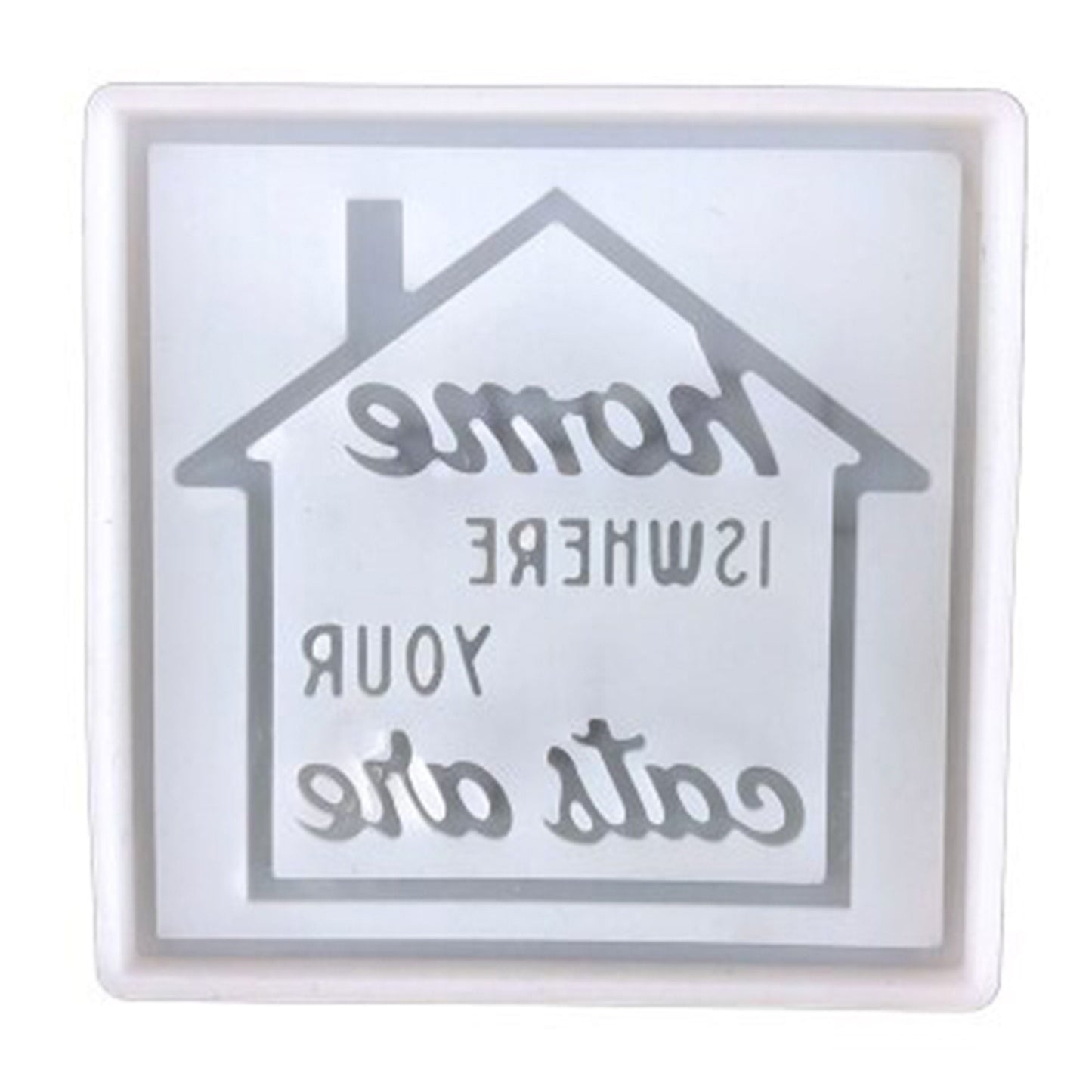 Home is where your cats are Silicone Mould, Small Door Sign Silicone Mold, Pet Epoxy Resin Silicone Mold, Cat Door Sign Wall Hanging Mold