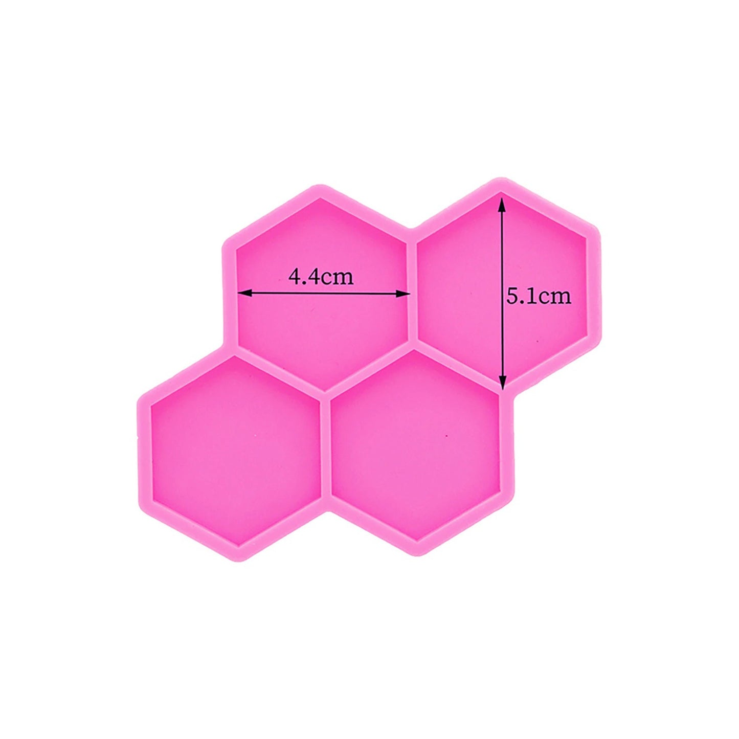 Hexagon Shape Silicone Mould, Epoxy Resin Phone Grip Mold, Jewellery Mould, Badge Reel Mold, Resin Supplies