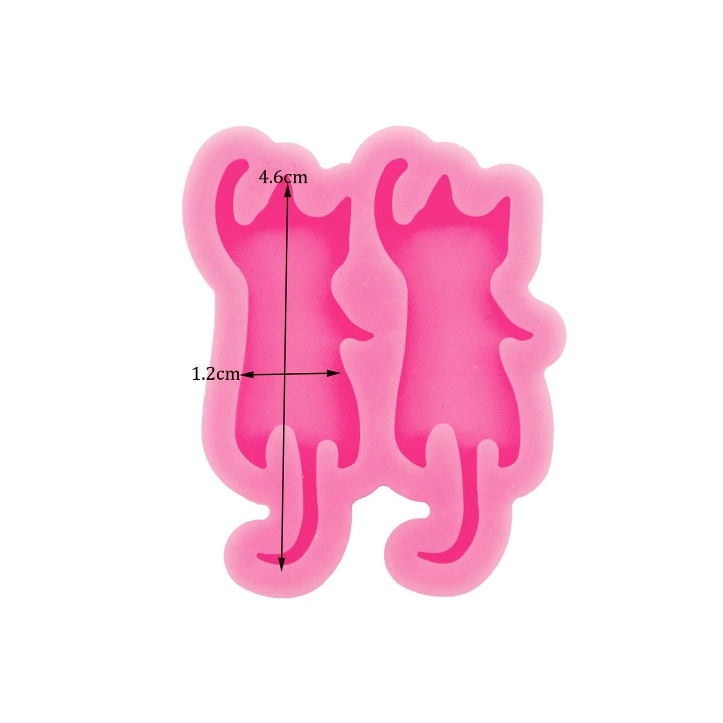 Climbing Cats Earring Silicone Mold, Epoxy Resin Pendant Mould, Cat Earring Mould, Pink Earring Mould, Cat Jewellery Mold, Resin Supplies