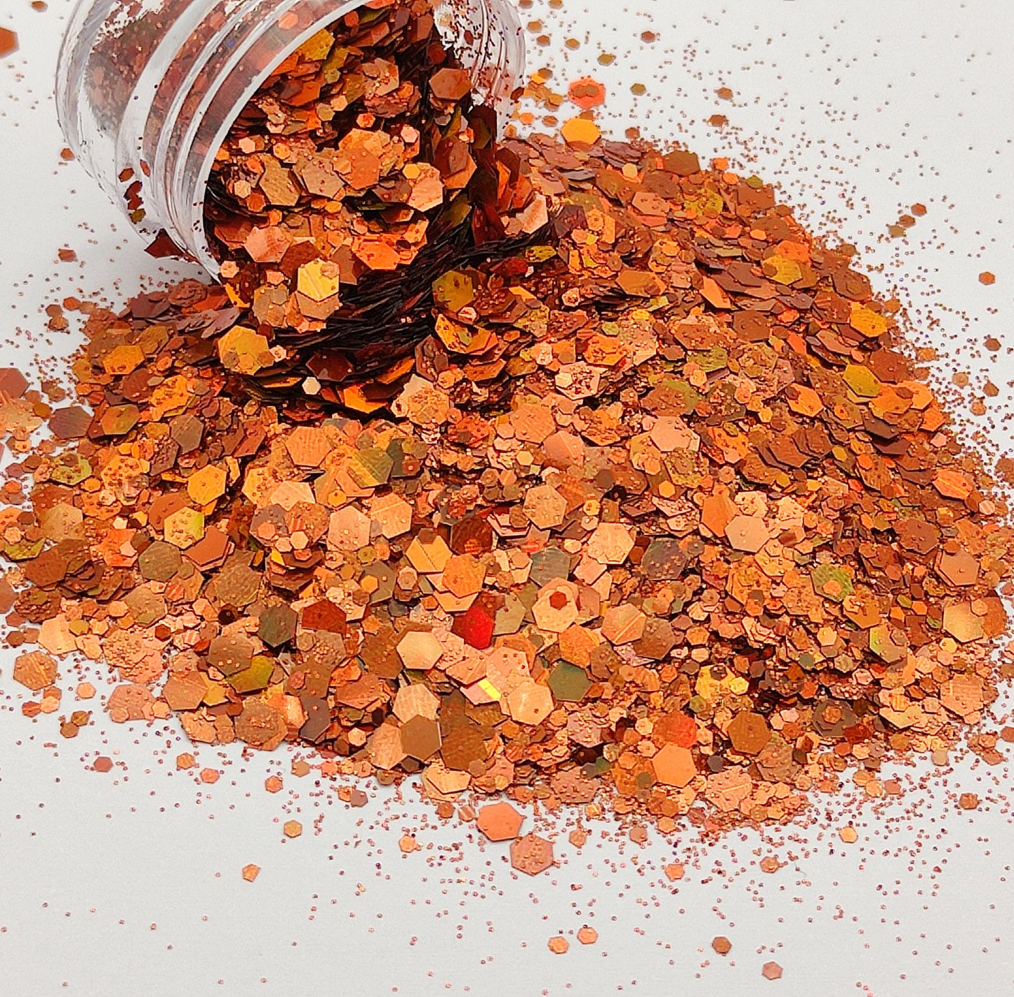 Orange Chunky Glitter Mix, Burnt Orange Chunky Glitter Mix, Resin Supplies, Copper Nail Art Glitter, Craft Supplies, Resin Supplies