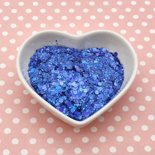 Jeans Blue Chunky Glitter Mix, Blue Chunky Glitter Mix, Resin Supplies, Nail Art Glitter, Craft Supplies, Resin Supplies