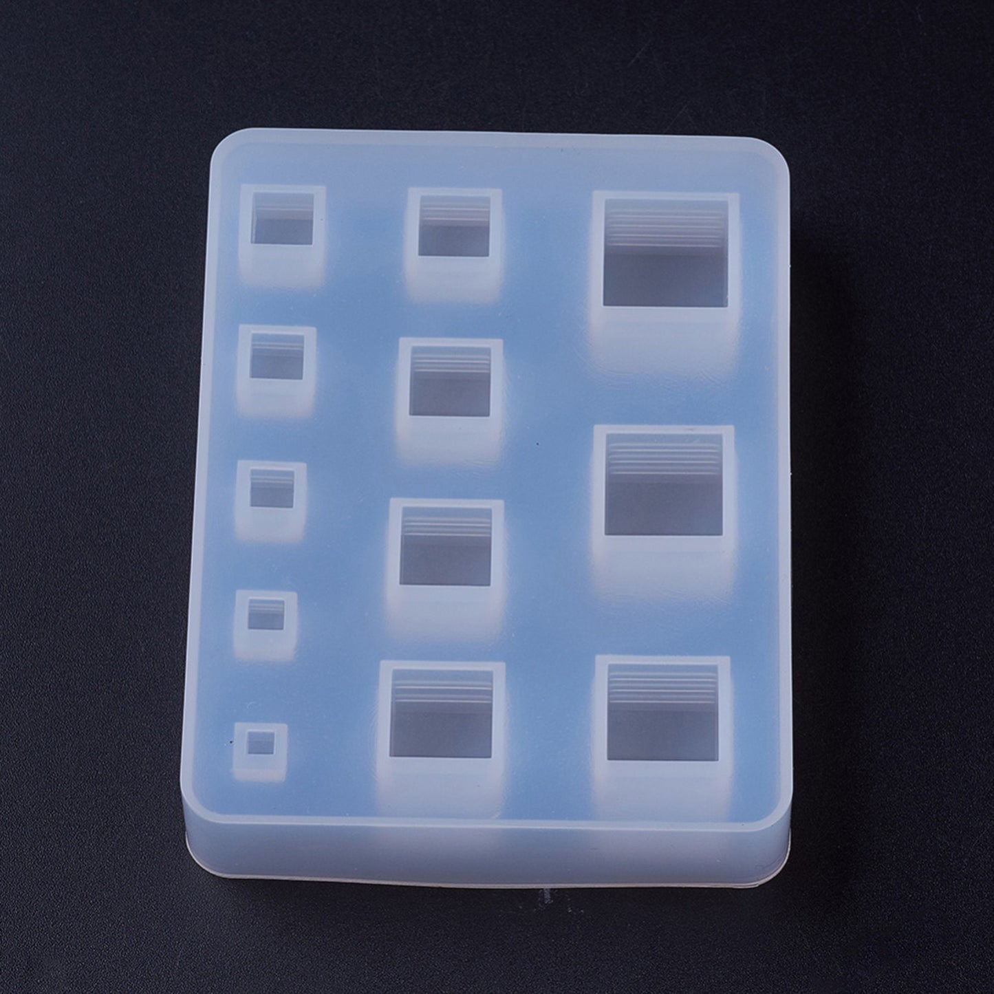 Cube Beads Silicone Mould, Cube Beads No Holes Earring Epoxy Resin Pendant Mold, Square Jewellery Polymer Clay Tool, UV Resin Mold