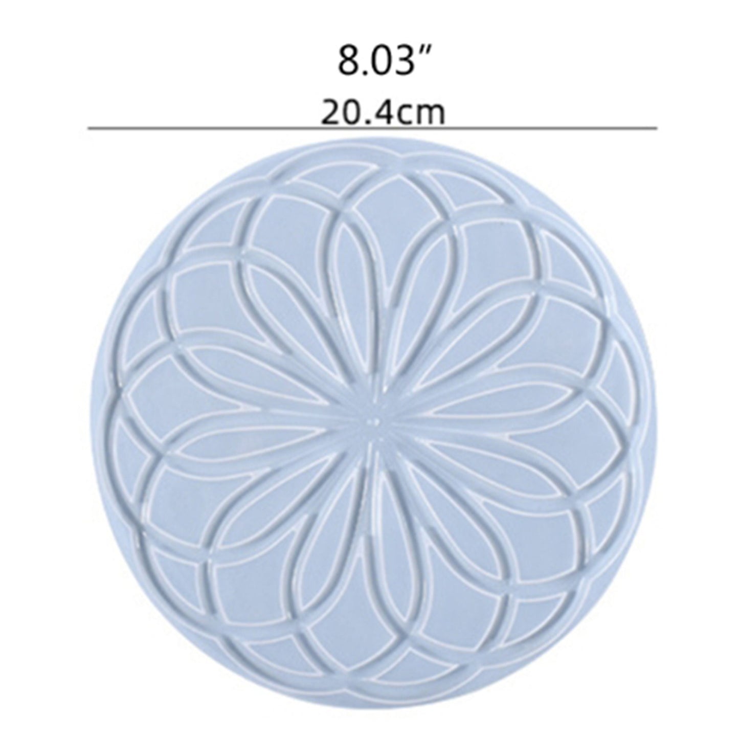 20 cm Large Mandala Tray Silicone Mould, Epoxy Resin Mandala Coaster Mold, Display Mould, Mandala Silicone Resin Mould, Resin Supplies