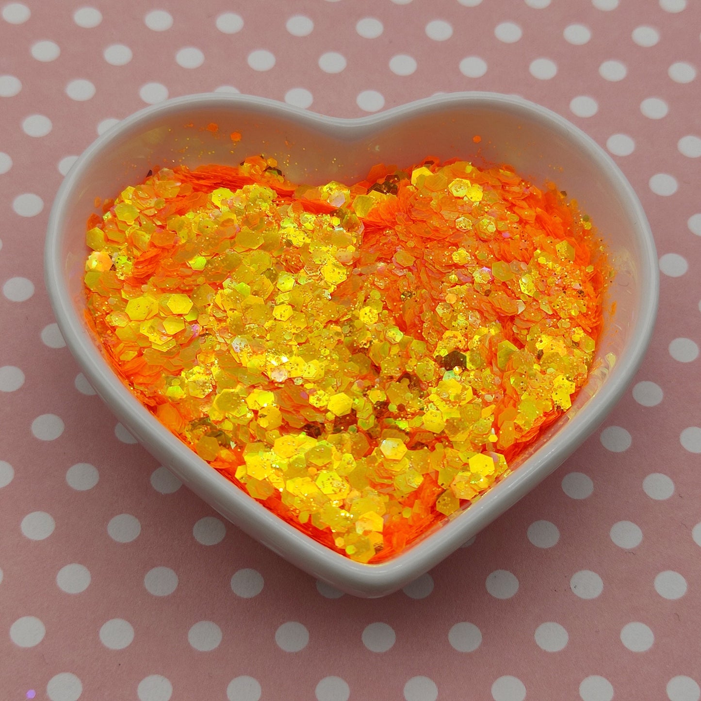 Bright Orange Translucent Glitter Mix, Iridescent Neon Orange Glitter Mix, Resin Supplies, Nail Art Glitter, Craft Supplies, Slime Supplies