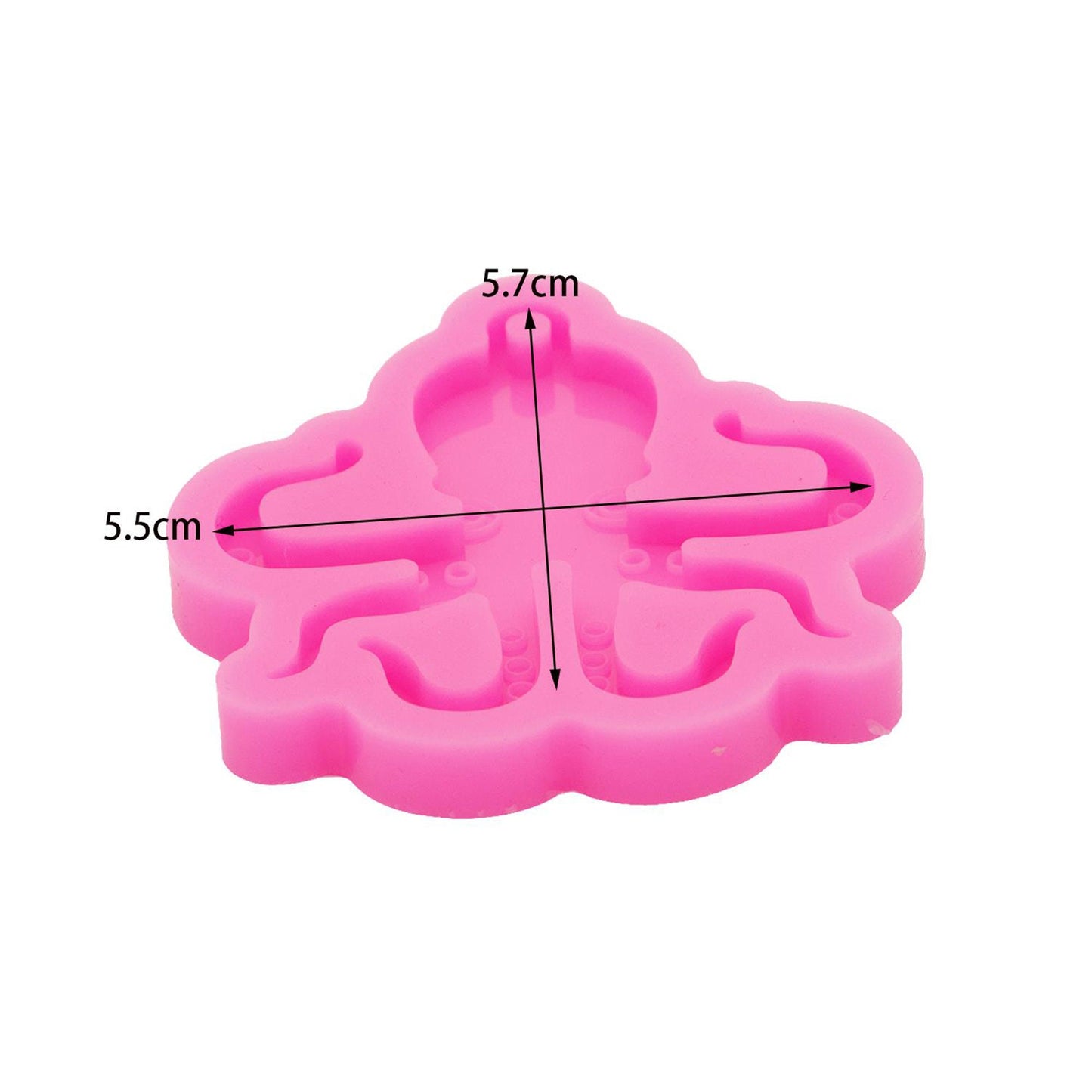 Octopus Silicone Mould for Keychains Epoxy Resin, Octopus Craft Molds Handmade Charms Mould, Silicone Mold Keychain Mould Jewelry Mold