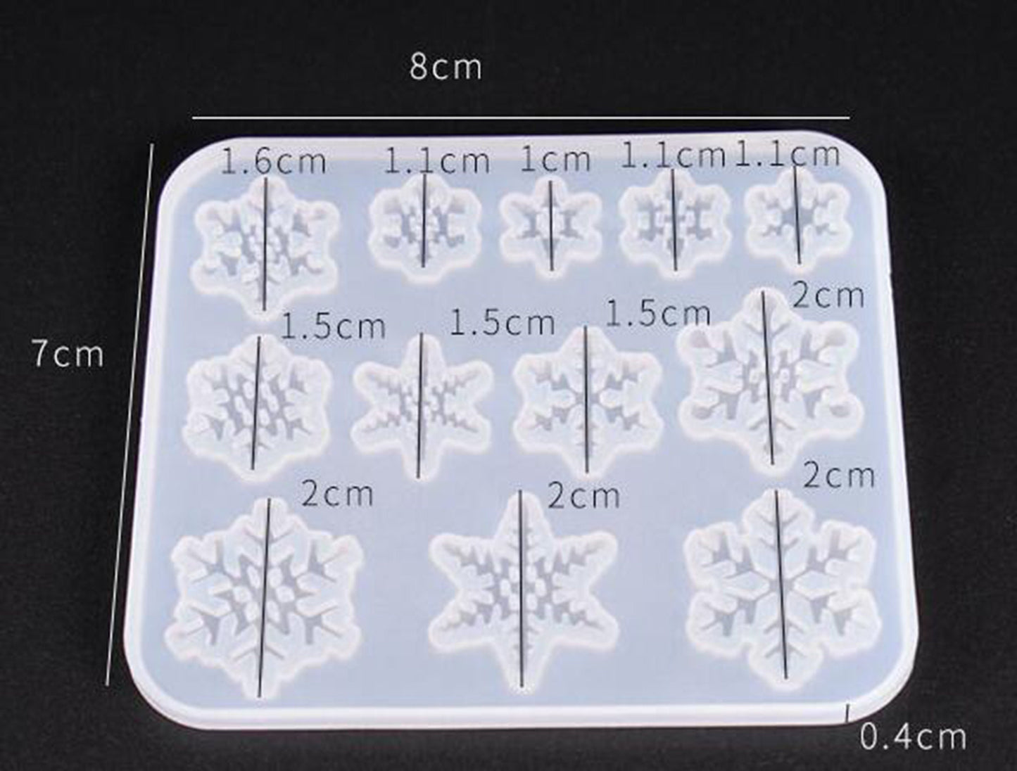 Snowflake Silicone Mould, Snowflake Epoxy Resin Mold, Snowflake Silicone UV Resin Mould, PMC, Resin Supplies