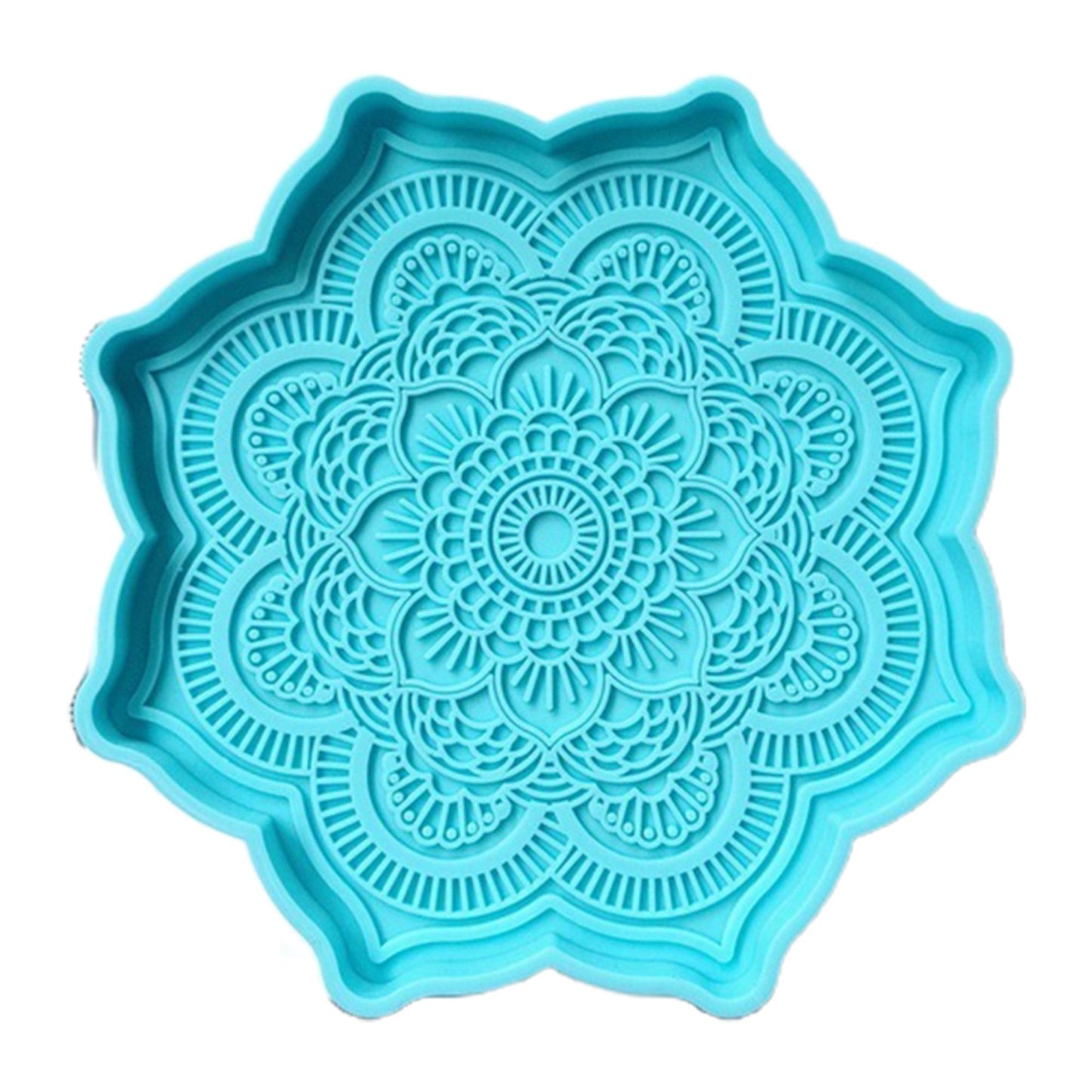 Mandala Coaster Silicone Mould, Epoxy Resin 12cm Mandala Coaster Mold, Mandala Silicone Resin Mould, Resin Supplies