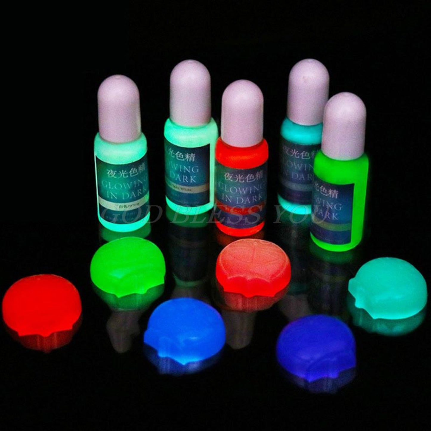 Glow in the Dark Resin Liquid Pigment, 10ml Luminescent Glow Pigment, Photoluminescent Pigment, Nail, Paint, Craft & Arts Pigments