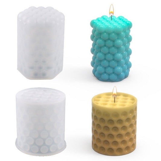 Bubble Column Candle Silicone Mould, Dotty Candle Moulds, Bubble Column Candle Mold