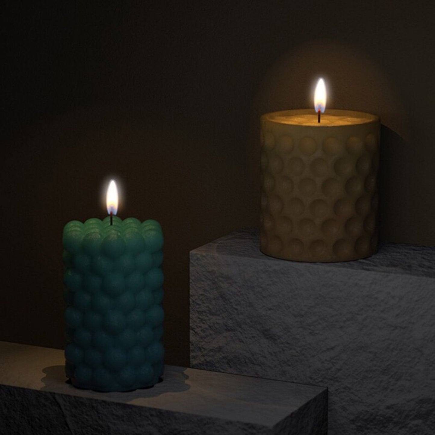 Bubble Column Candle Silicone Mould, Dotty Candle Moulds, Bubble Column Candle Mold