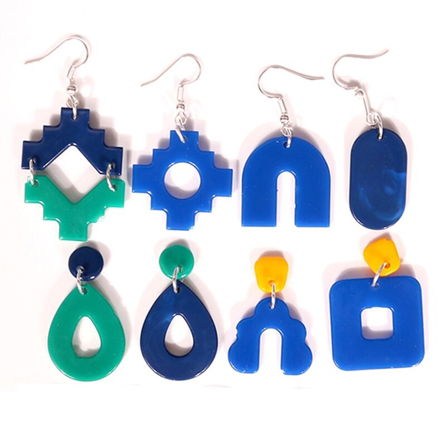 Geometric Statement Earring Silicone Mould, Arch Earring and Pendant Epoxy Resin Mold, Jewellery Polymer Clay Tool, UV Resin Mold