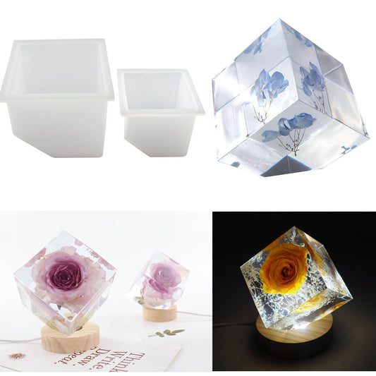 Cube Mold, Large Square Cube Silicone Mould, Block Mould, Cube Mould, Deep Pour Mold, Flower Preservation, Wedding Bouquet Preservation