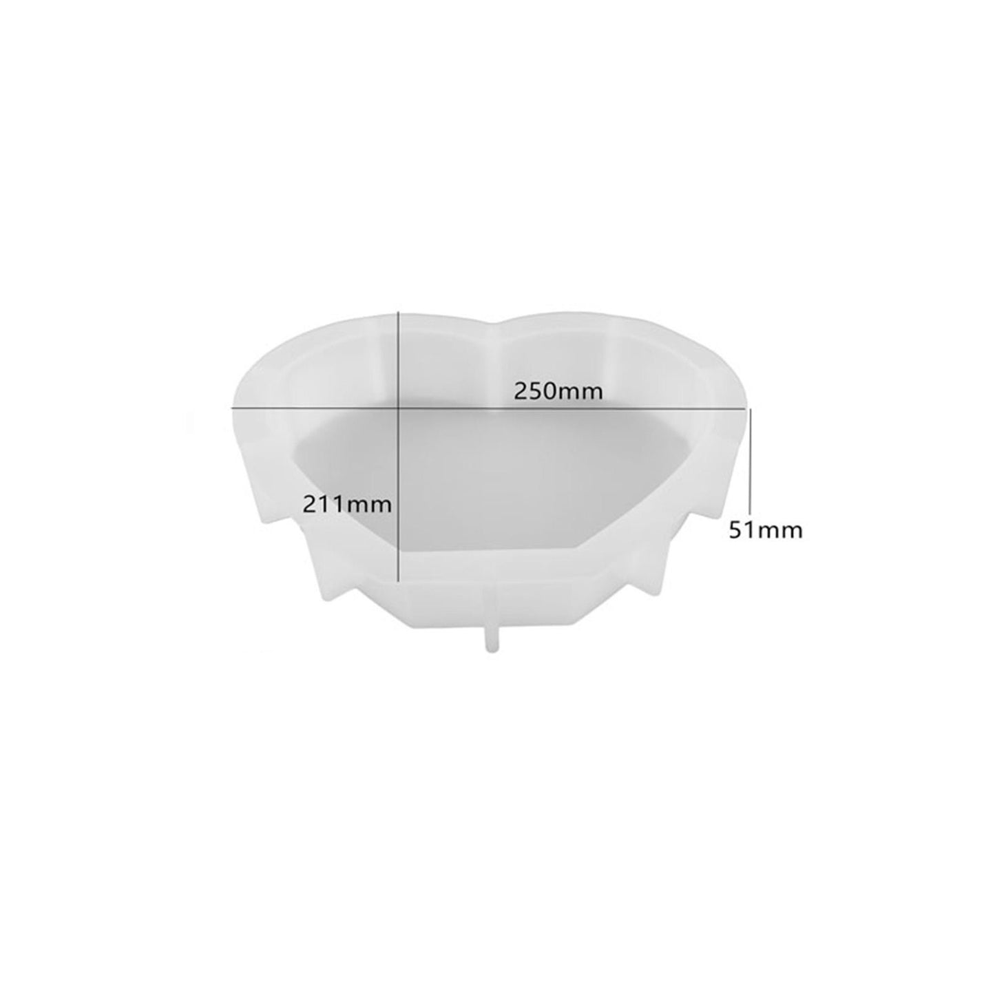 Large Heart Silicone Mould for Resin, Deep Standing Heart Epoxy Resin Mold for Flower Preservation, Wedding Bouquet Preservation