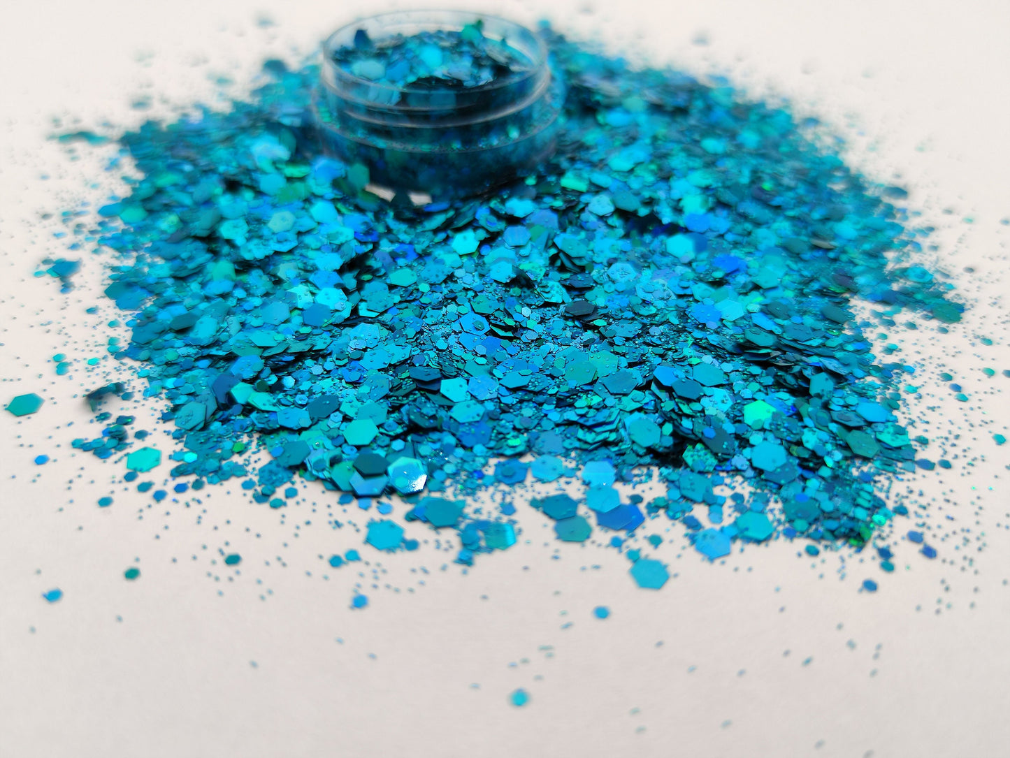 Holographic Turquoise/Blue Chunky Glitter Mix, Blue/Green Glitter, Resin Supplies, Nail Art Glitter, Craft Supplies