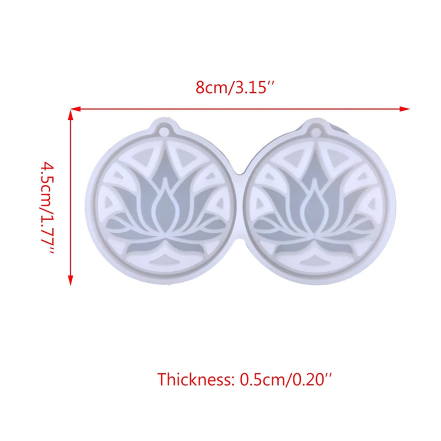 Lotus Flower Earring Silicone Mold, Epoxy Resin Pendant Mould, UV resin Jewellery mould, Flower Craft Supplies, Resin Supplies