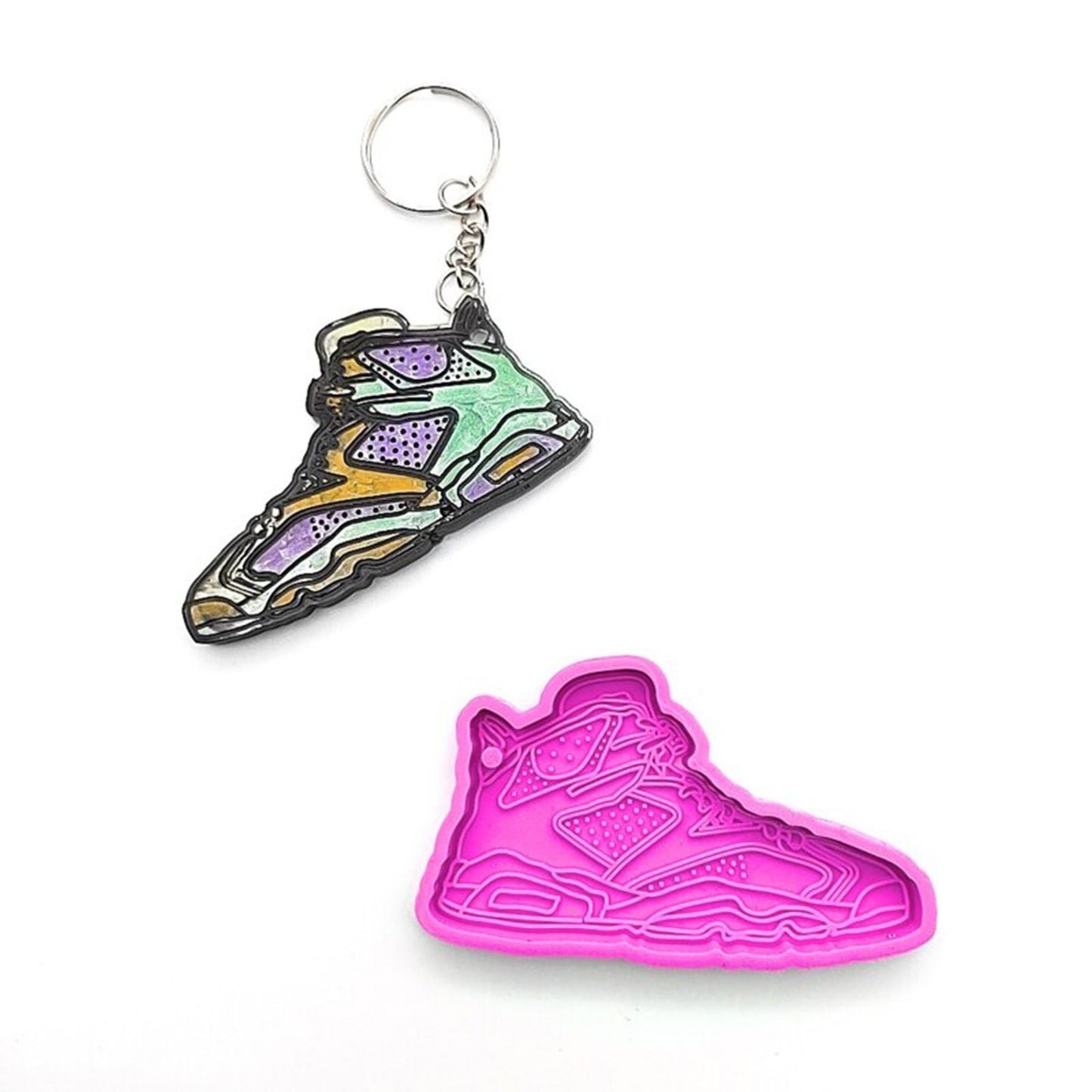 Trainers Keychain Silicone Mould, Sneakers Keychain Mold, Epoxy Resin Pendant Mold, Shoe Mould