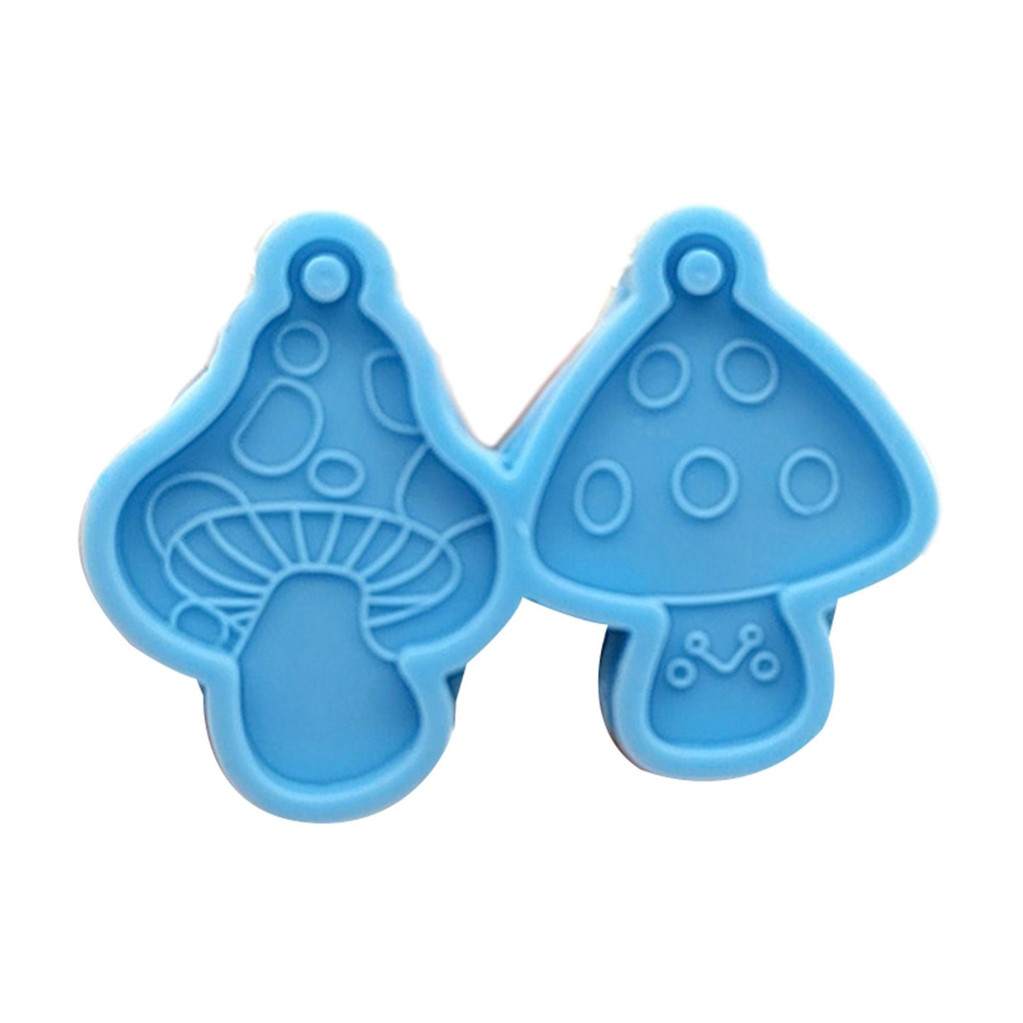 Cute Mushroom Earrings Silicone Mould, Mushroom Epoxy Resin Earring Mold, Fungus Jewellery Mould, Mushroom Keychain Mold, Resin Supplies