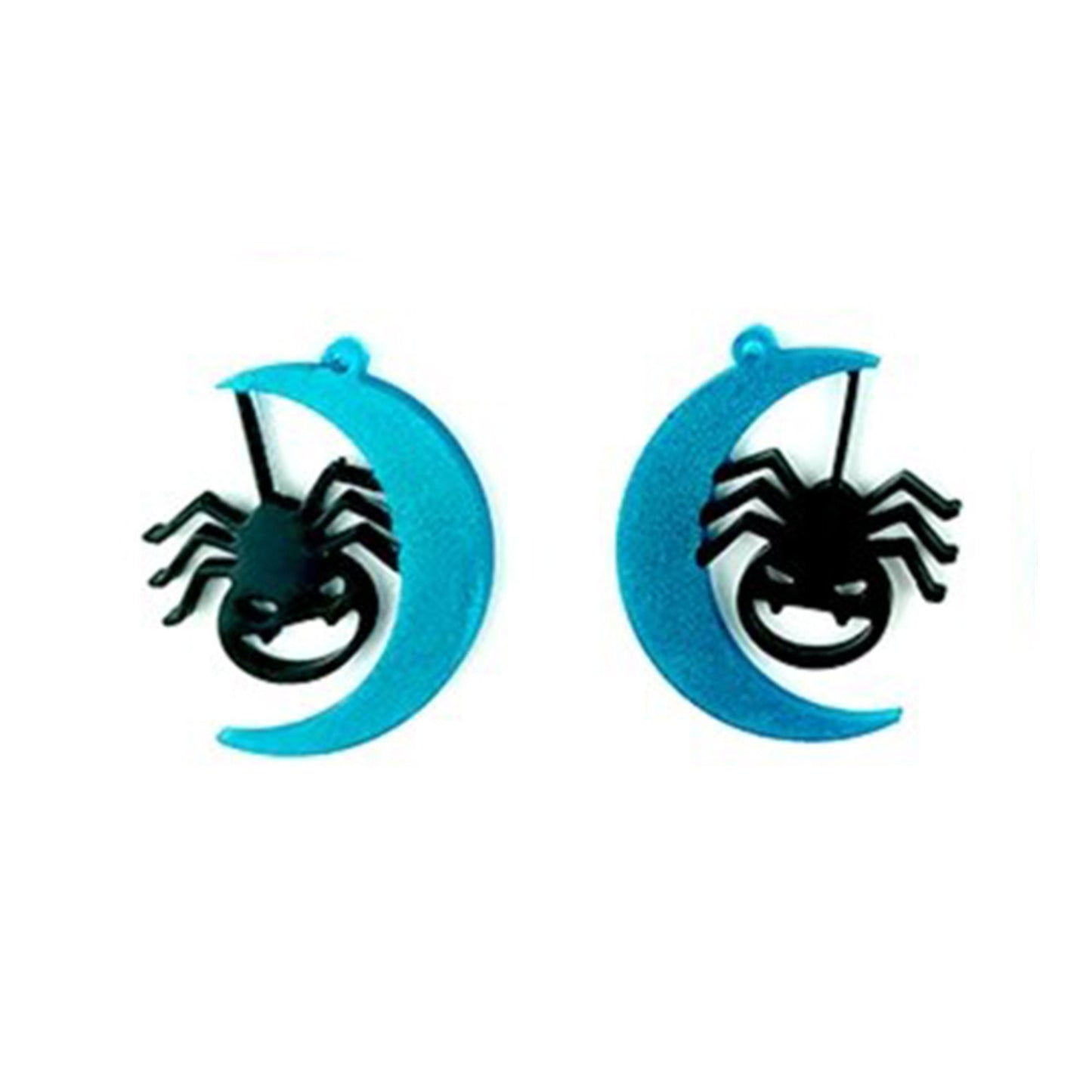 Halloween Earrings Silicone Mold, Halloween Spider Epoxy Resin Pendant Mould, Moon Earring Mold, Spooky UV resin DIY Earring Mold