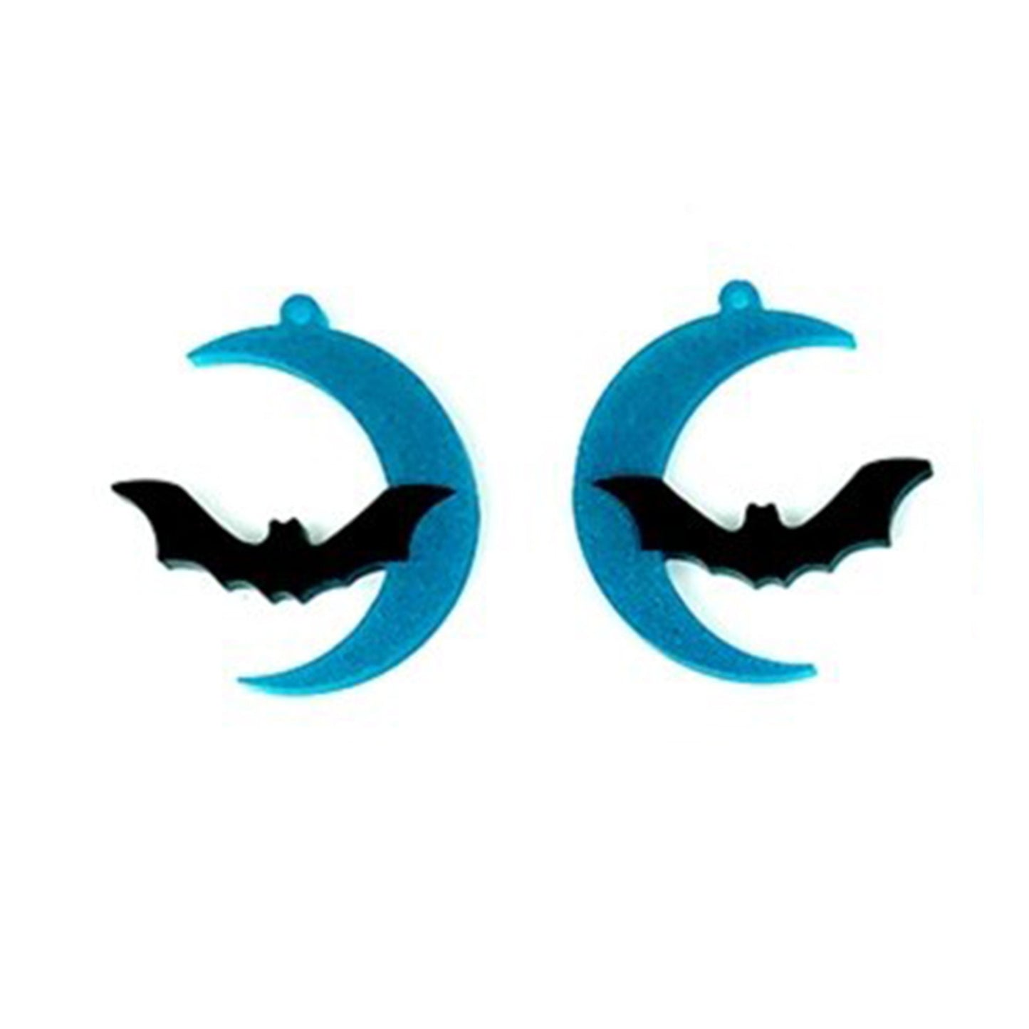 Halloween Bat Earrings Silicone Mold, Bat Moon Epoxy Resin Pendant Mould, Halloween Earring Mold, Spooky UV resin DIY Earring Mold