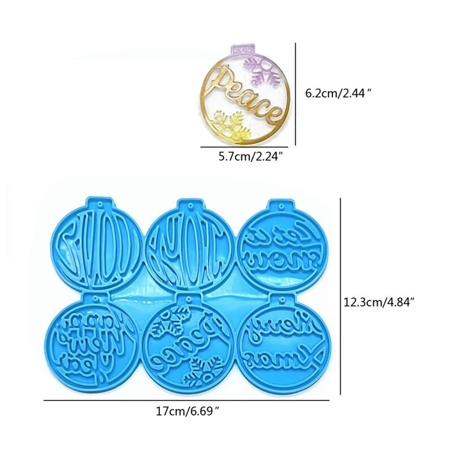 Christmas Baubles Silicone Mould, Christmas Tree Decoration Mold, Christmas Ball Mold, Christmas Decorations, Resin Supplies