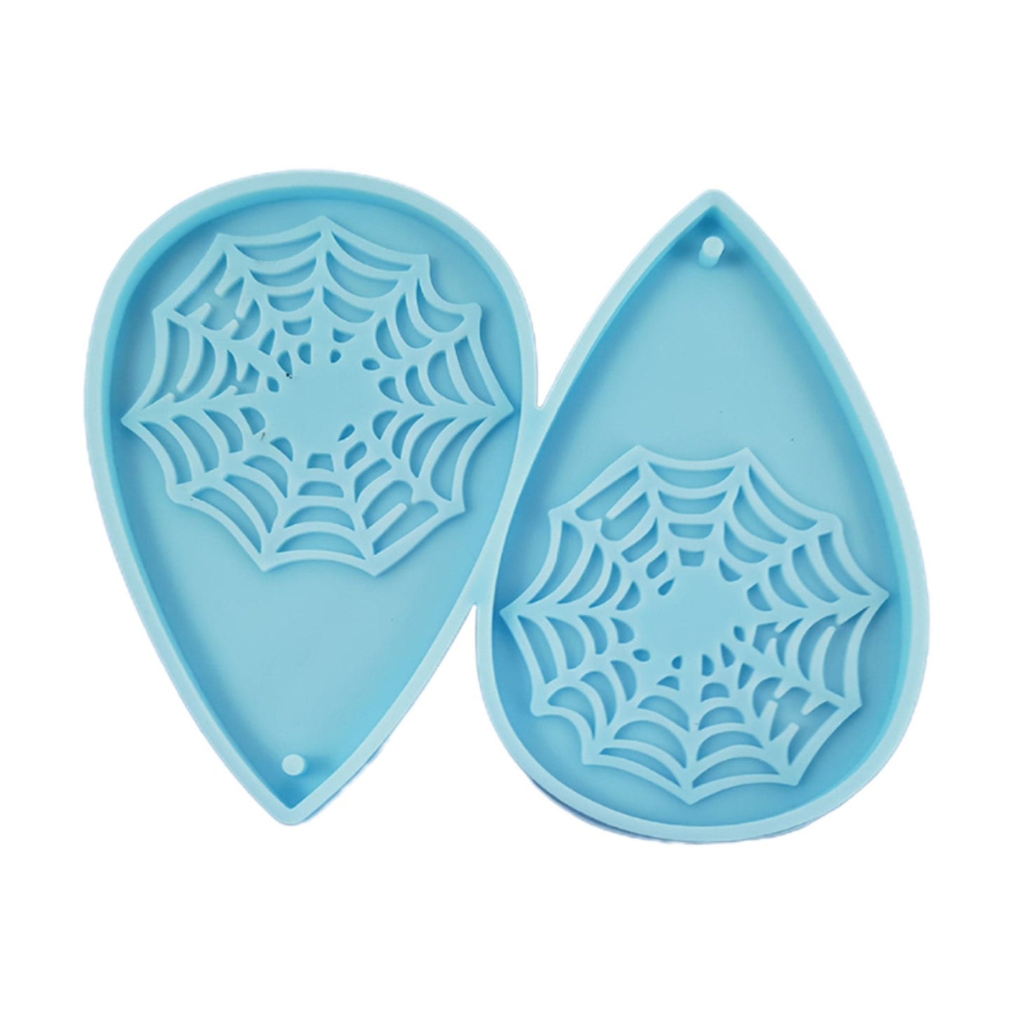 Halloween Earrings Silicone Mold, Halloween Spider Web Epoxy Resin Pendant Mould, Spooky Earring Mold, Spooky Epoxy Resin DIY Earring Mold