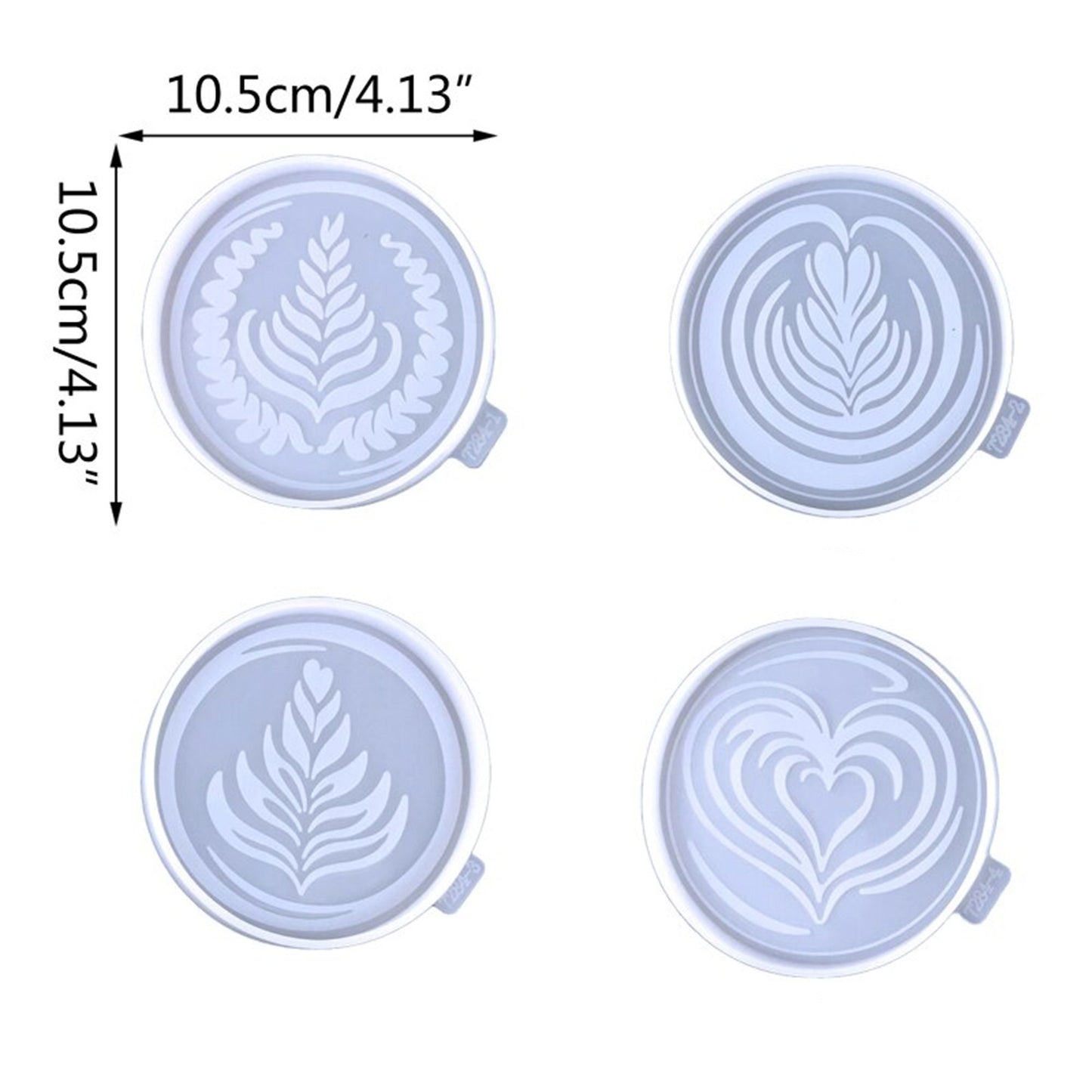 Coffee Art Coaster Silicone Mould, Latte Art Coaster Resin Mold, Barista Coaster Mold for Resin, Jesmonite Moulds, DIY Coaster Resin Molds