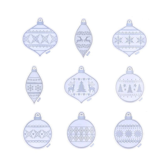 Christmas Bauble Silicone Mould, Christmas Tree Decoration Mold