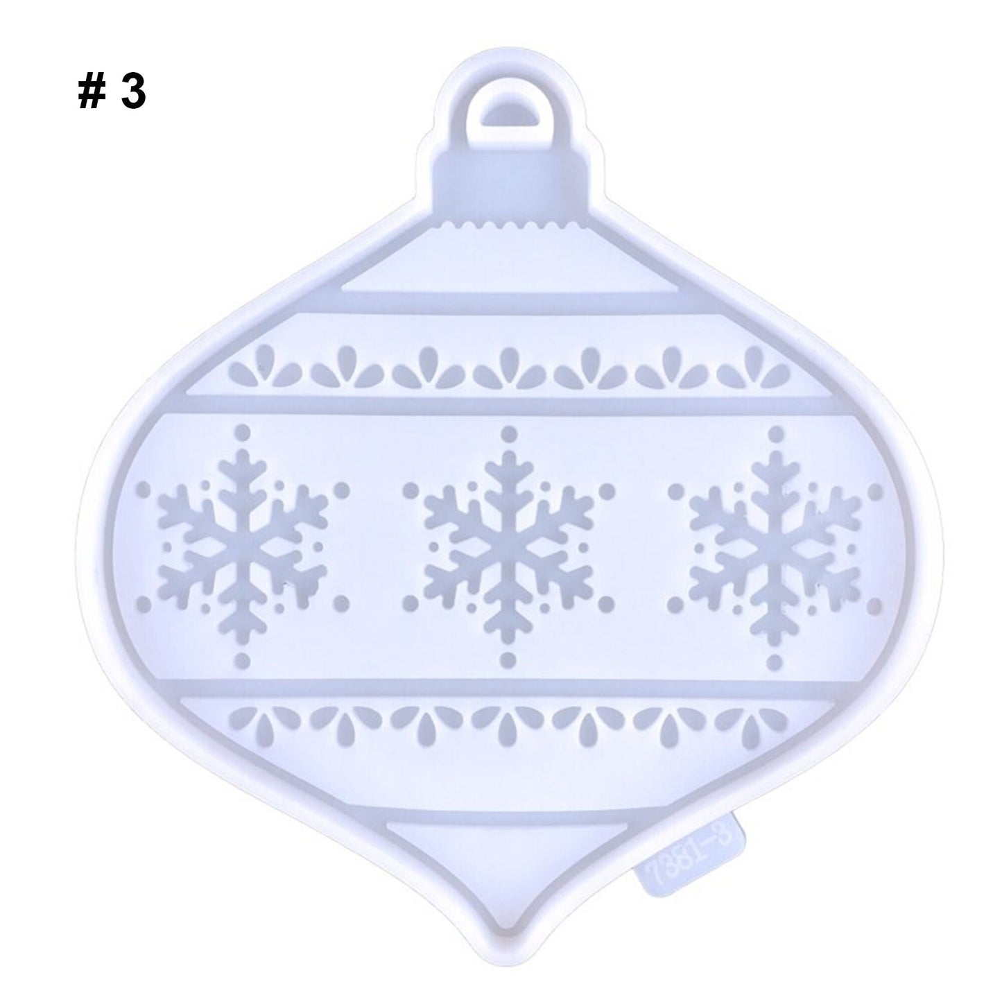 Christmas Bauble Silicone Mould, Christmas Tree Decoration Mold