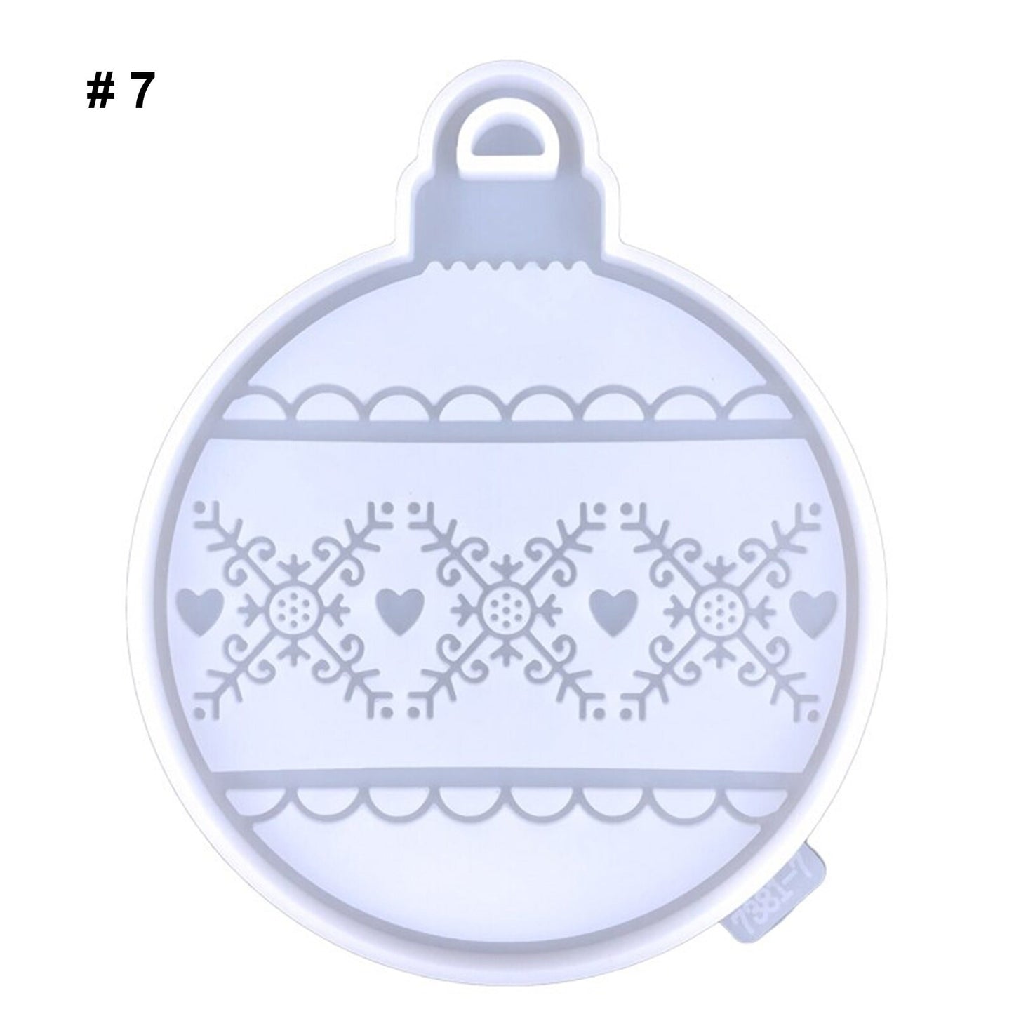 Christmas Bauble Silicone Mould, Christmas Tree Decoration Mold