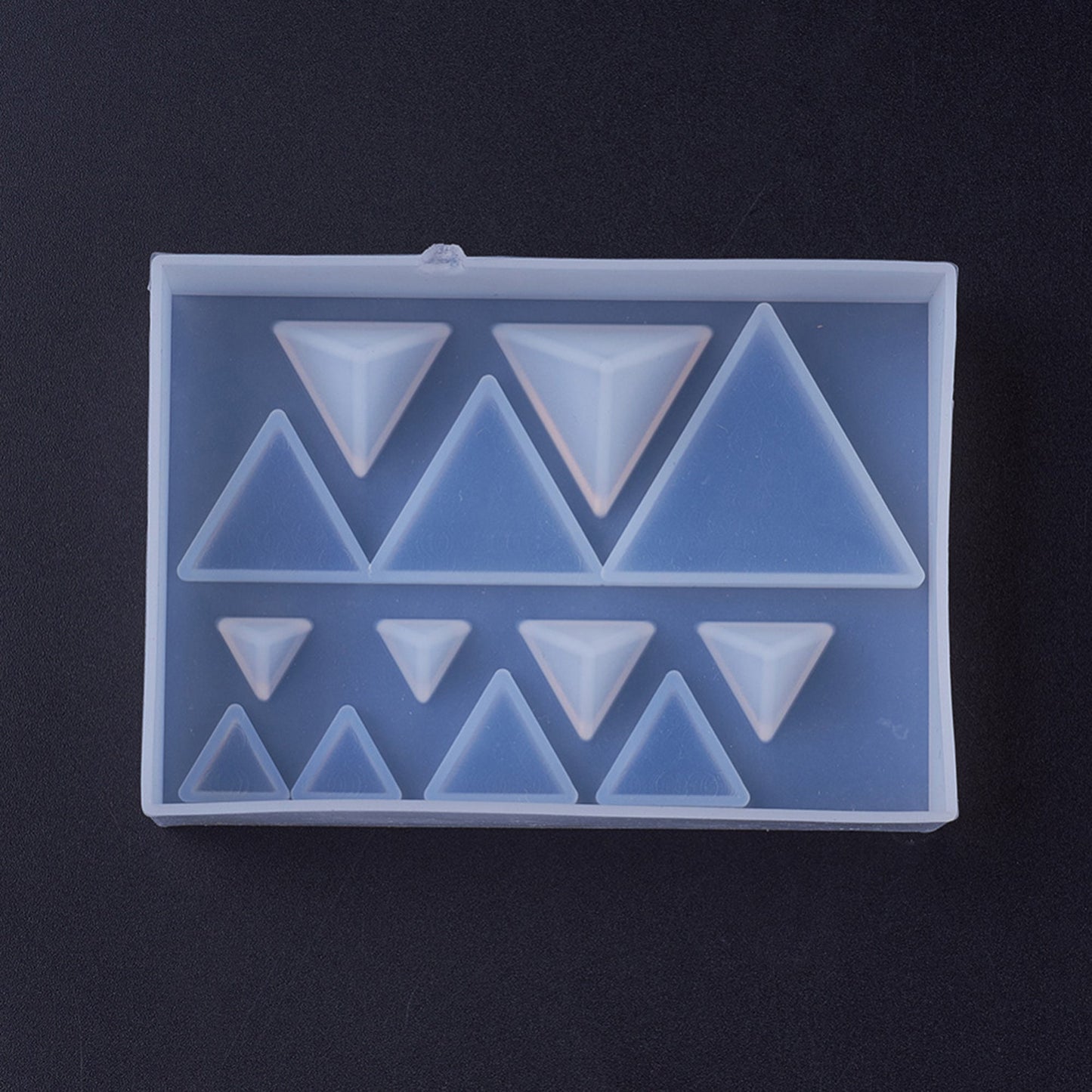 Triangle and Pyramid Silicone Mould, Pyramid Beads No Holes Earring Epoxy Resin Pendant Mold, Jewellery Polymer Clay Tool, UV Resin Mold