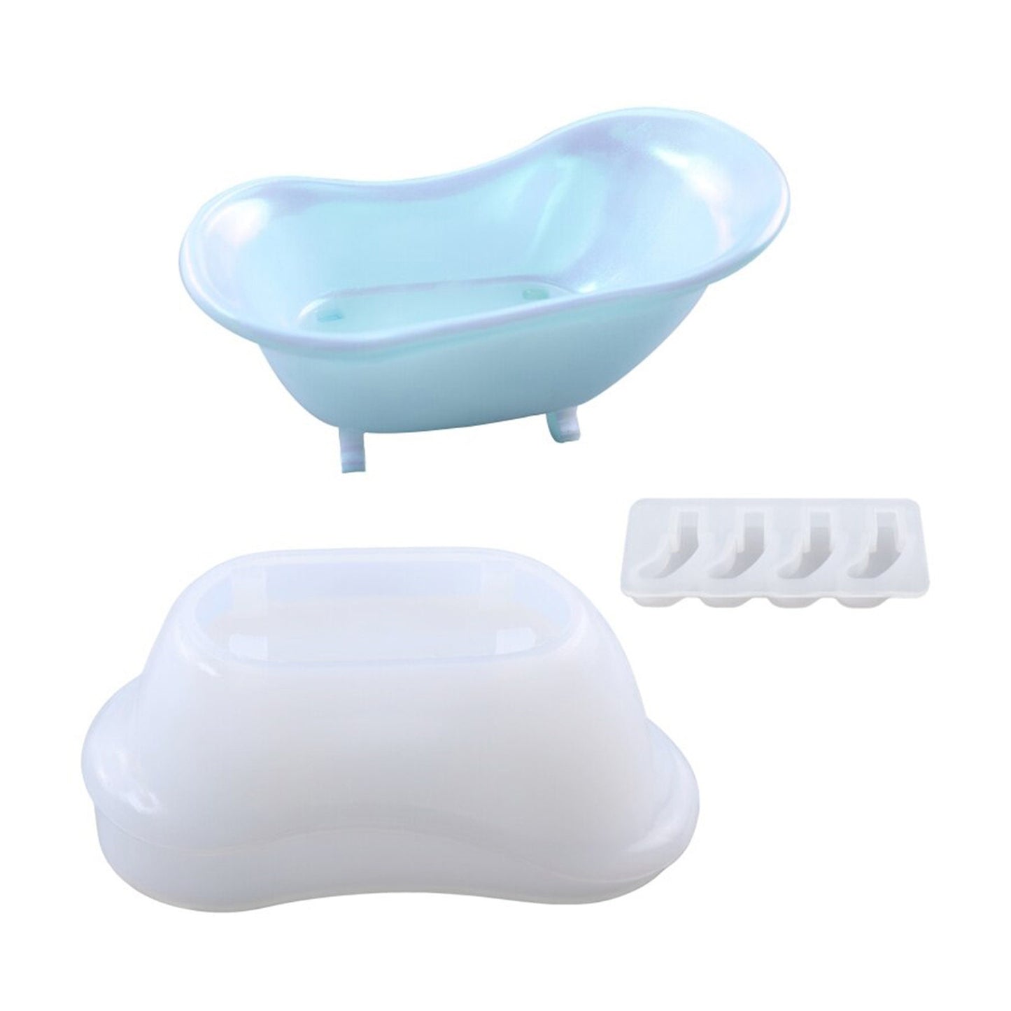 Bathtub Silicone Mould, Bath Tub Silicone Storage Mold, Resin Bathroom Decor Moulds, Bathtub Jewellery Storage Box Molds, Soap Dish Mold