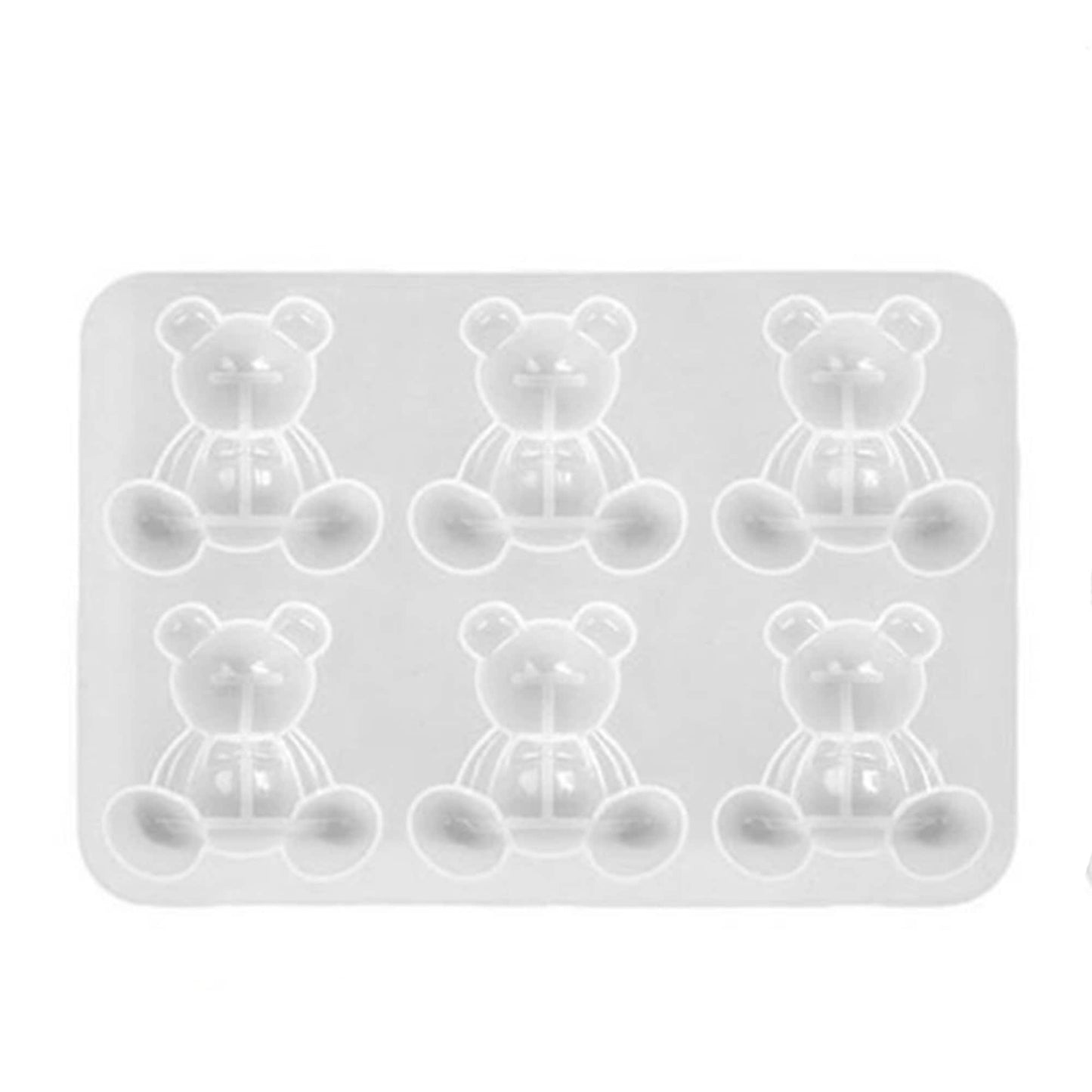 Teddy Bear Silicone Mould, Bear Epoxy Resin Pendant Mold, Earring Jewellery Polymer Clay Tool, Silicone Mould for Epoxy Resin or UV resin