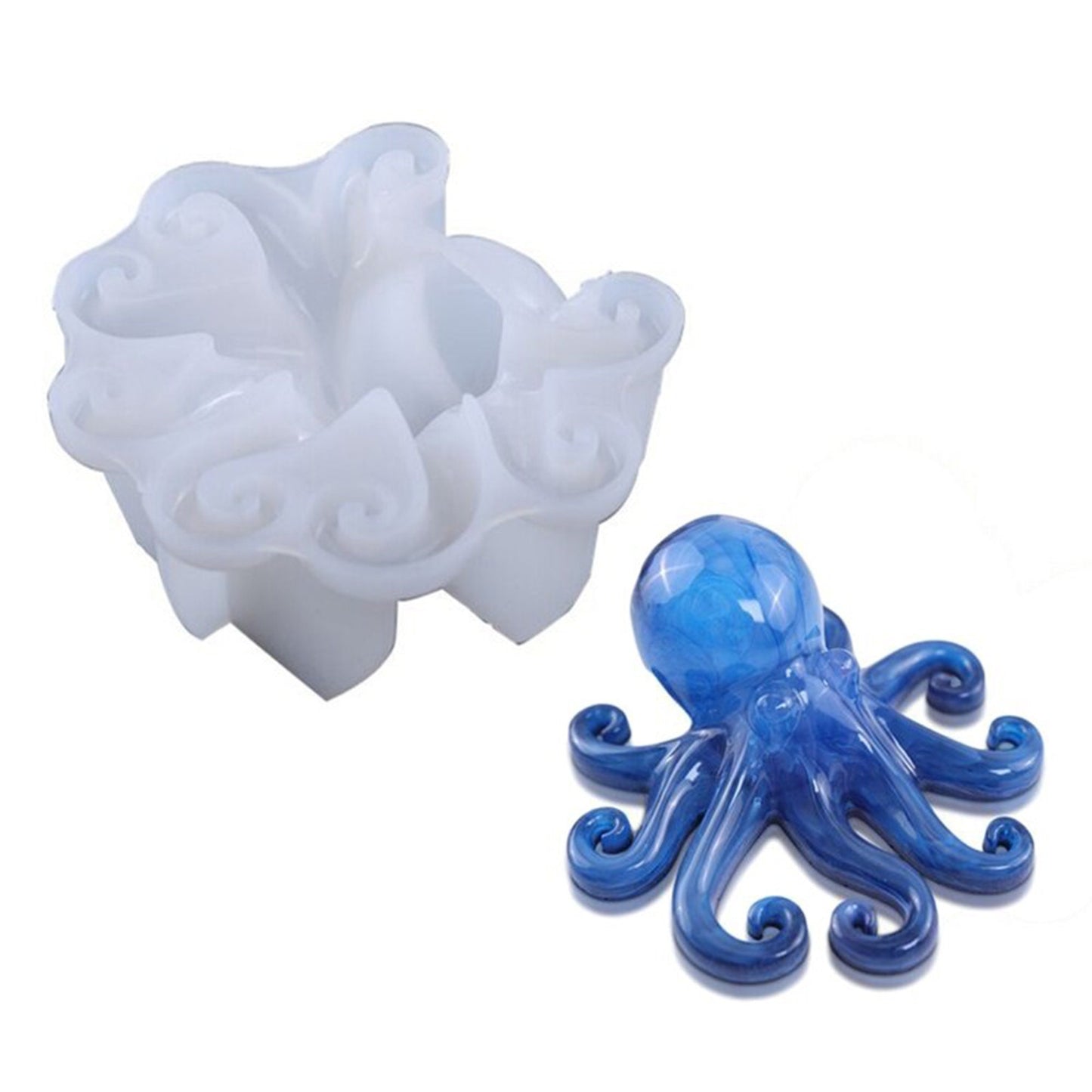 3D Octopus Silicone Mould, Octopus Resin Mold, Octupus Home Decoration Mould, Octopus Candle Mold, Resin Supplies