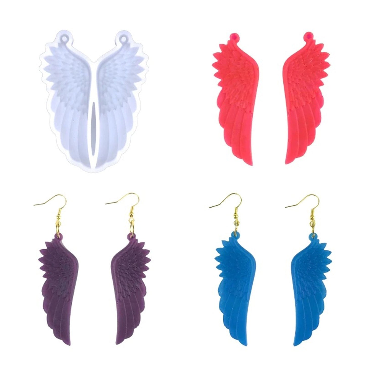 Angel Wings Earring Silicone Mould, Angel Wing Epoxy Resin Earring Mold, Wings Jewellery Mould, Angel Wings Earring Mold, Resin Supplies