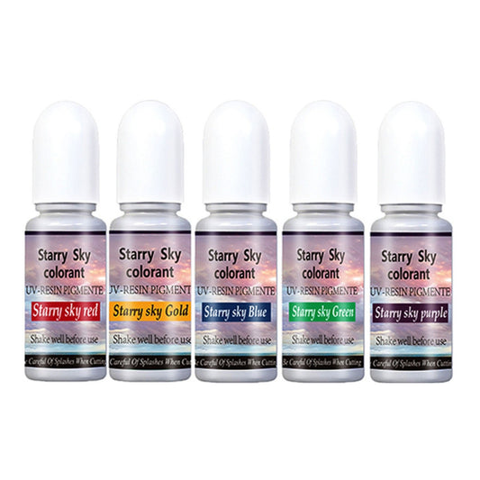 Starry Sky Resin Pigment, 10ml Sparkly Interference Resin Color, Highly Concentrated Colourant, Epoxy UV Resin Dye, Arts & Crafts Colors