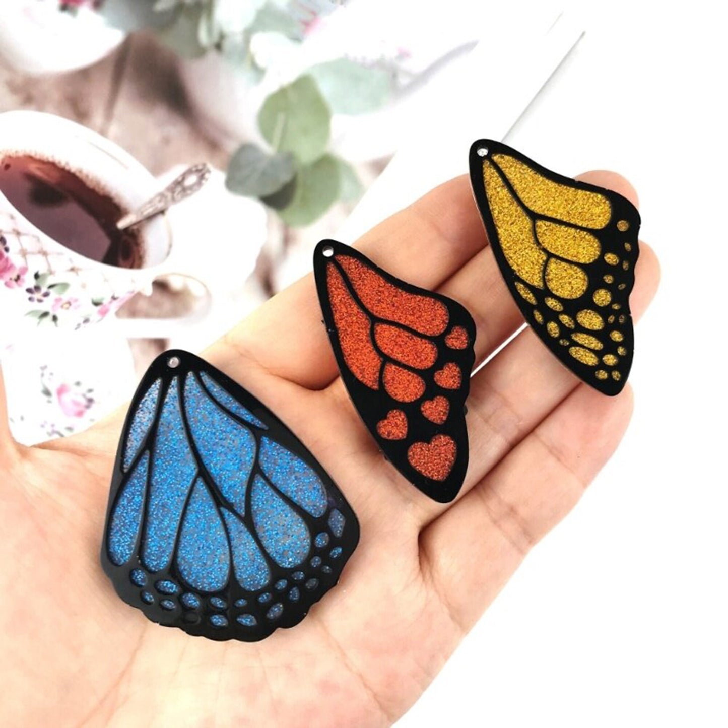 Butterfly Wings Earring Silicone Mould, Butterfly Epoxy Resin Earring Mold, Wings Jewellery Mould, Butterflies Earring Mold, UV Resin Mold