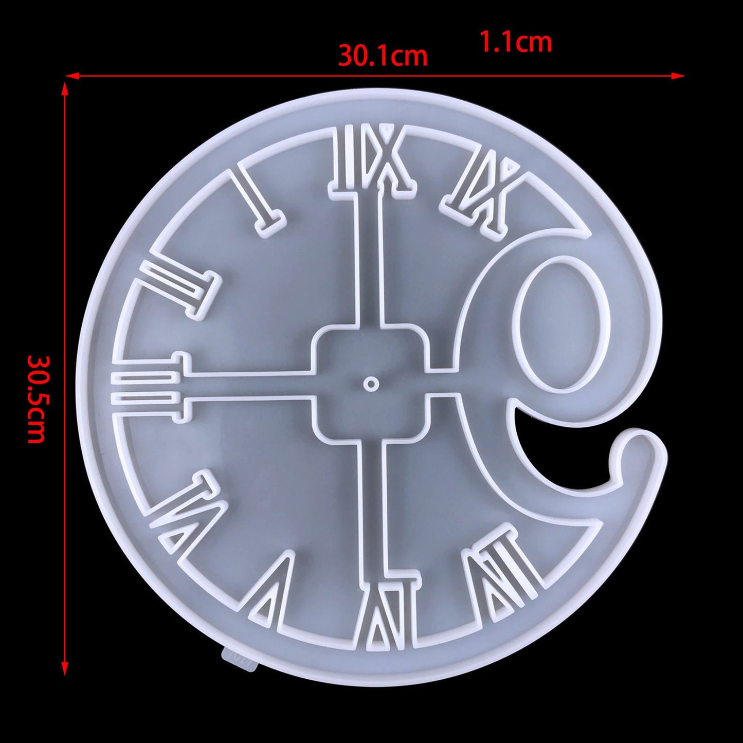 Large Clock Resin Mold, Silicone Casting Epoxy Resin Mold, DIY Crafts Making, Wall Clock Art Decoration