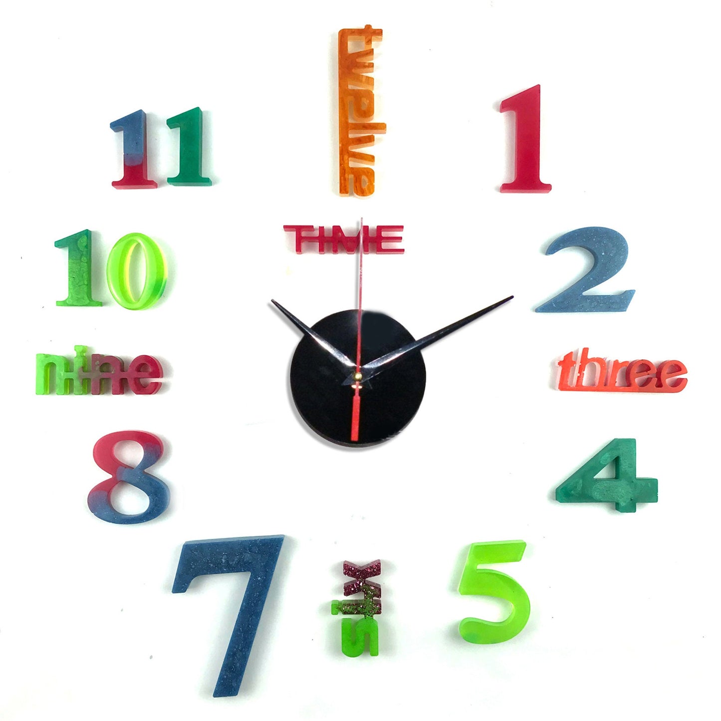 Clock Numbers Silicone Mould, Decorative Wall Clock Silicone Mold, Wall Decoration Mould, Creative Clock Epoxy ResinSilicone Resin Mold