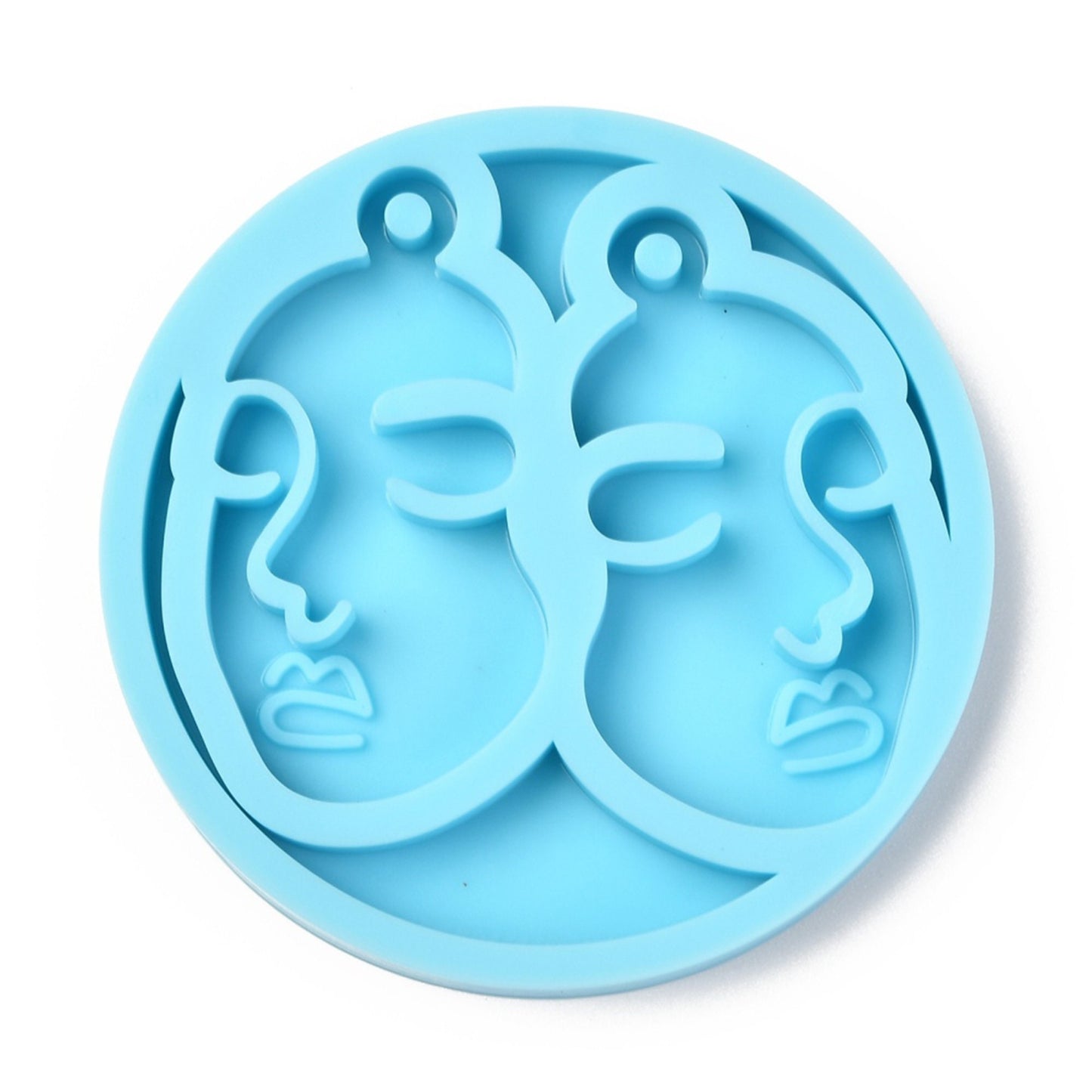 Girl Face Earrings Silicone Mould for Epoxy Resin, Abstract Face Jewellery Mold, Epoxy Resin Pendant Mould, Resin Supplies