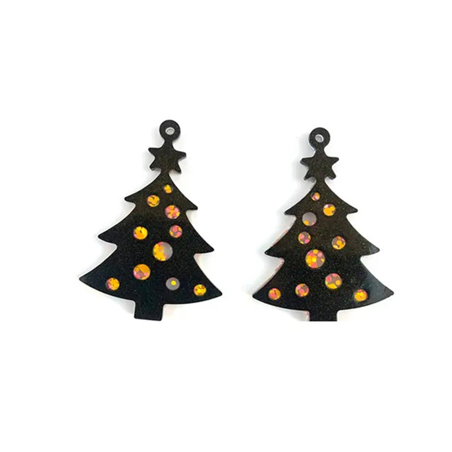 Christmas Tree Earrings Silicone Mould, UV Resin, Epoxy Resin Earring Mold, Christmas Tree Jewellery Mould, Winter Earrings, Resin Supplies