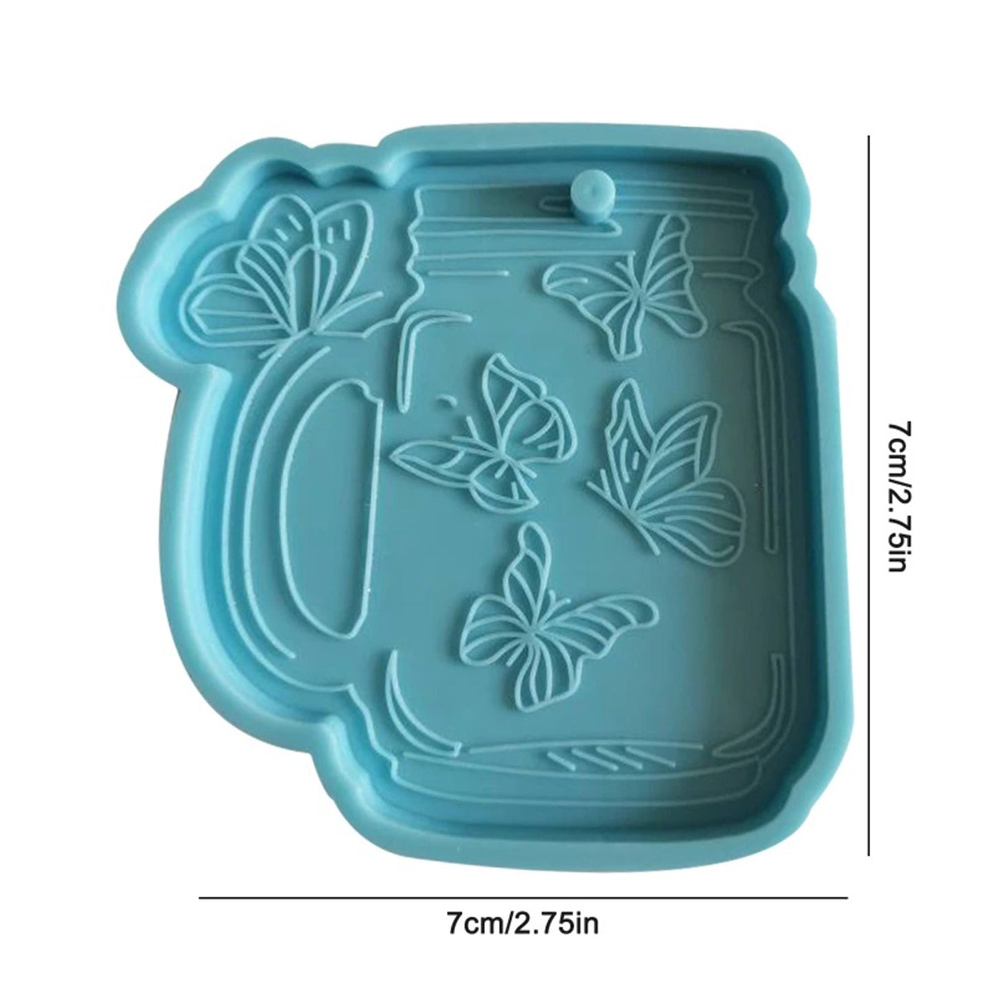 Butterfly Keychain Silicone Mould, Butterfly Epoxy Resin Pendant Mold, Butterflies Keyring Mould, Charm DIY Craft Molds, Jesmonite Mould